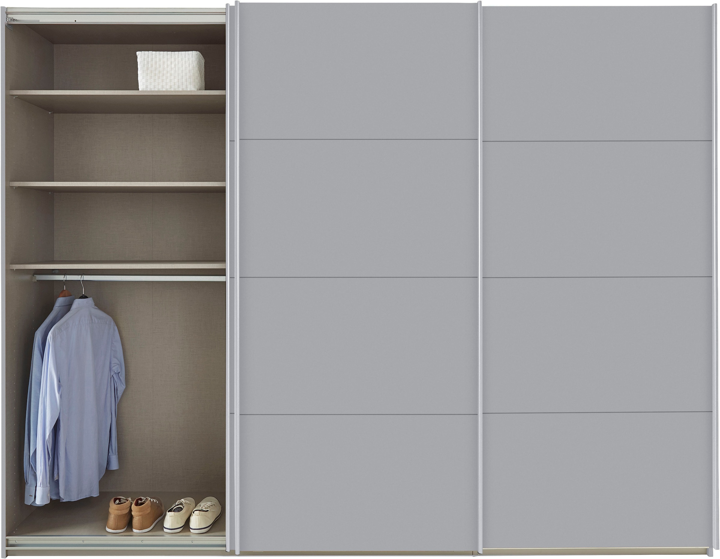 rauch Schwebetürenschrank »Kleiderschrank Schrank Garderobe TOPSELLER OTELI inkl. Inneneinteilung«, mit 3 Innenschubladen sowie zusätzlichen Einlegeböden MADE IN GERMANY