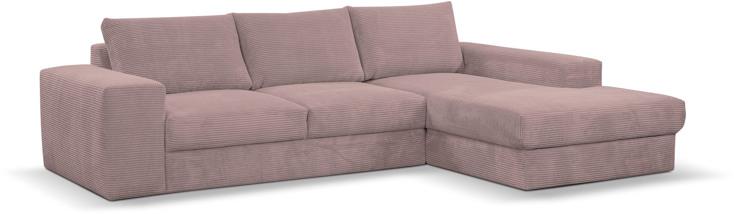 WERK2 Ecksofa »Rozzana 280 cm breit zeitlos &, viel Platz, Design & Komfort« Cord, L-Form, XXL