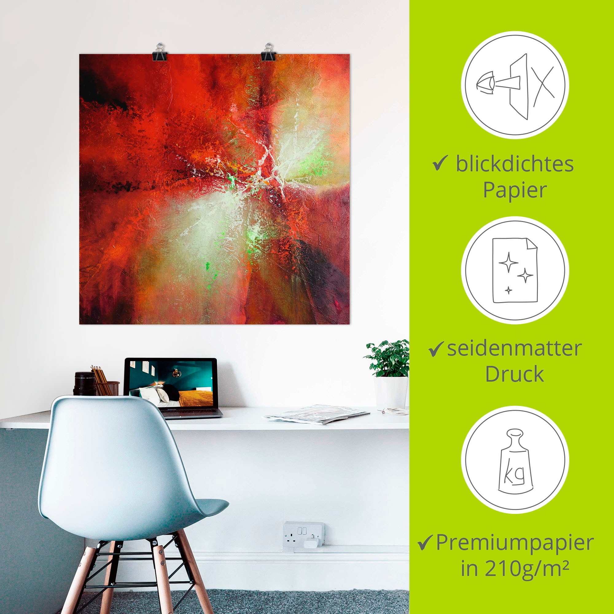 Artland Wandbild »Energie« Gegenstandslos 1 Stk. tlg. als Leinwandbild, Poster in verschied. Größen