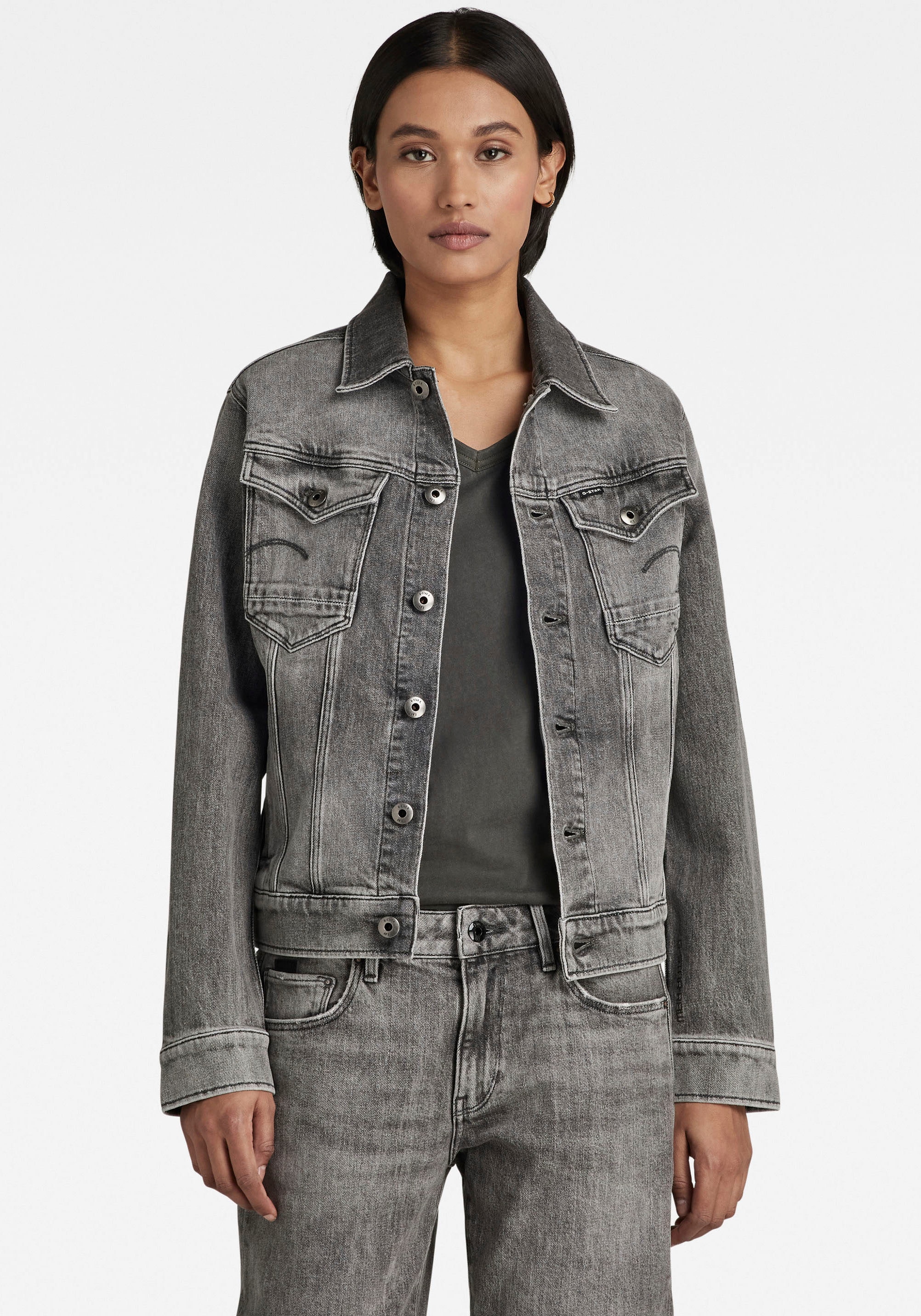 G-Star RAW Jeansjacke »Arc 3D jacket«, mit aufgesetzten Pattentaschen mit  Ösenknöpfen bestellen im OTTO Online Shop