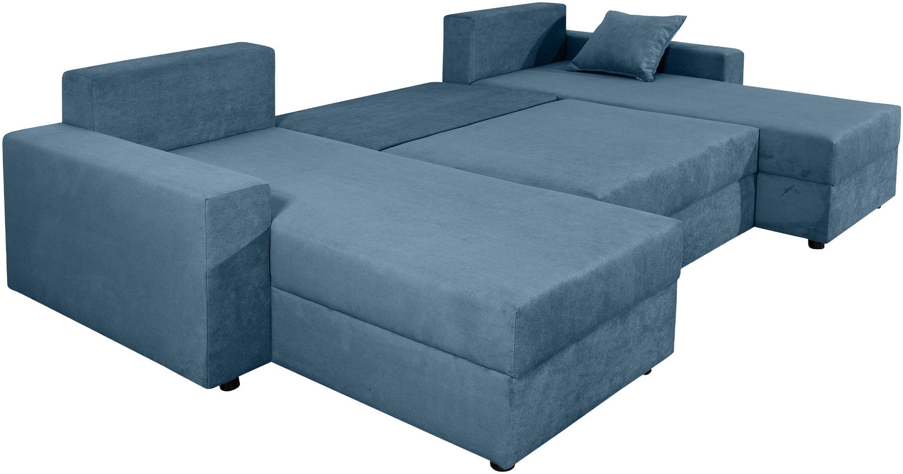 COLLECTION AB Wohnlandschaft »Pico U-Form« Wohnlandschaft,2 X Ottomane,Polyätherschaum Polsterung