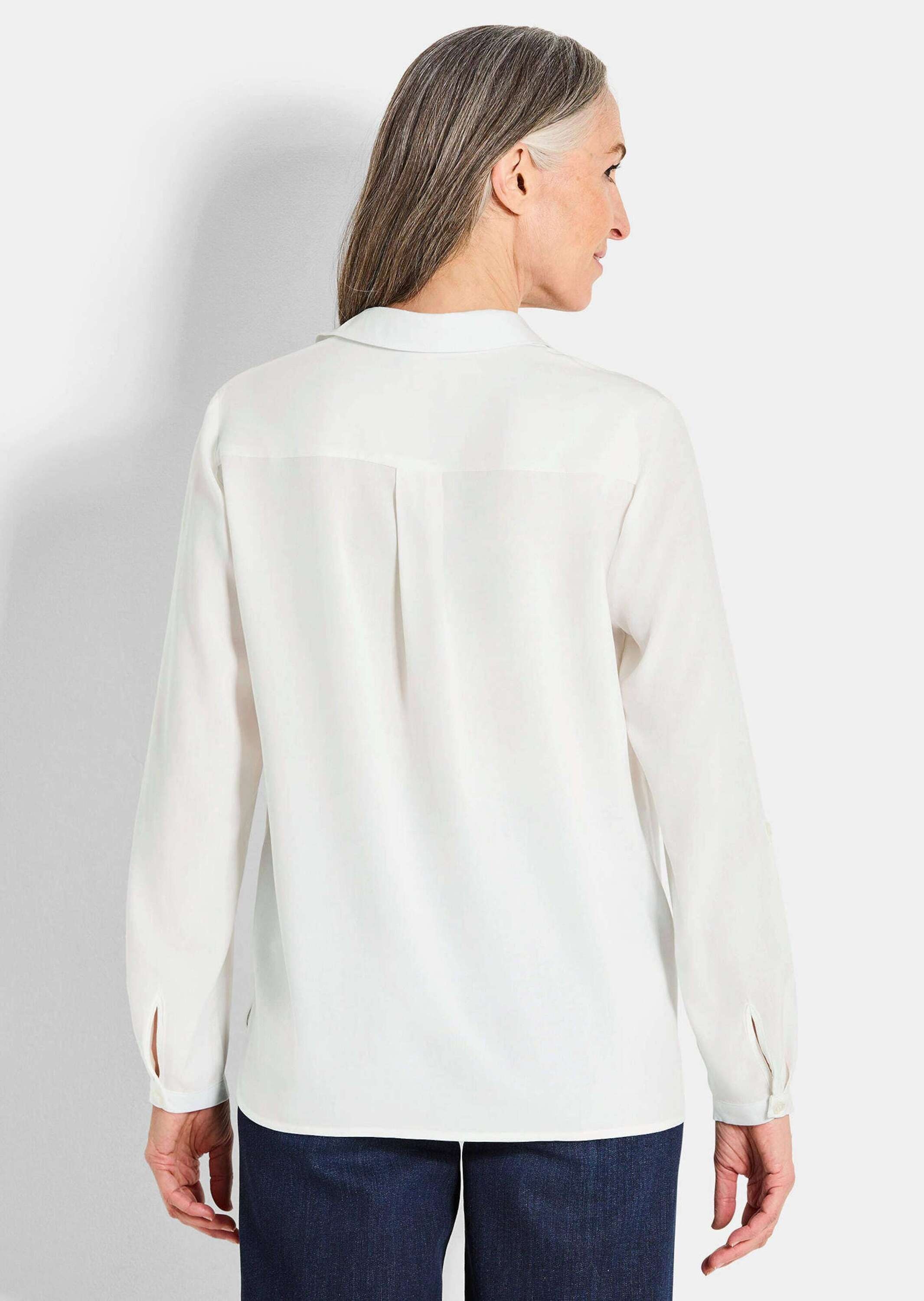 GOLDNER Klassische Bluse »Kurzgröße Schlupfbluse aus reiner Viskose«