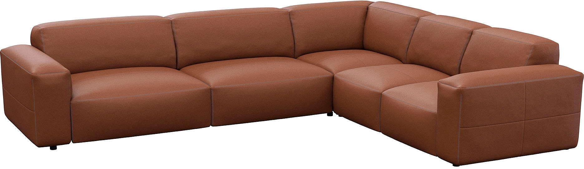 FLEXLUX Ecksofa »Lucera, super bequem durch hochwertigen Sitzaufbau mit Kaltschaum«, modern & anschmiegsam, L-Form, Designsofa