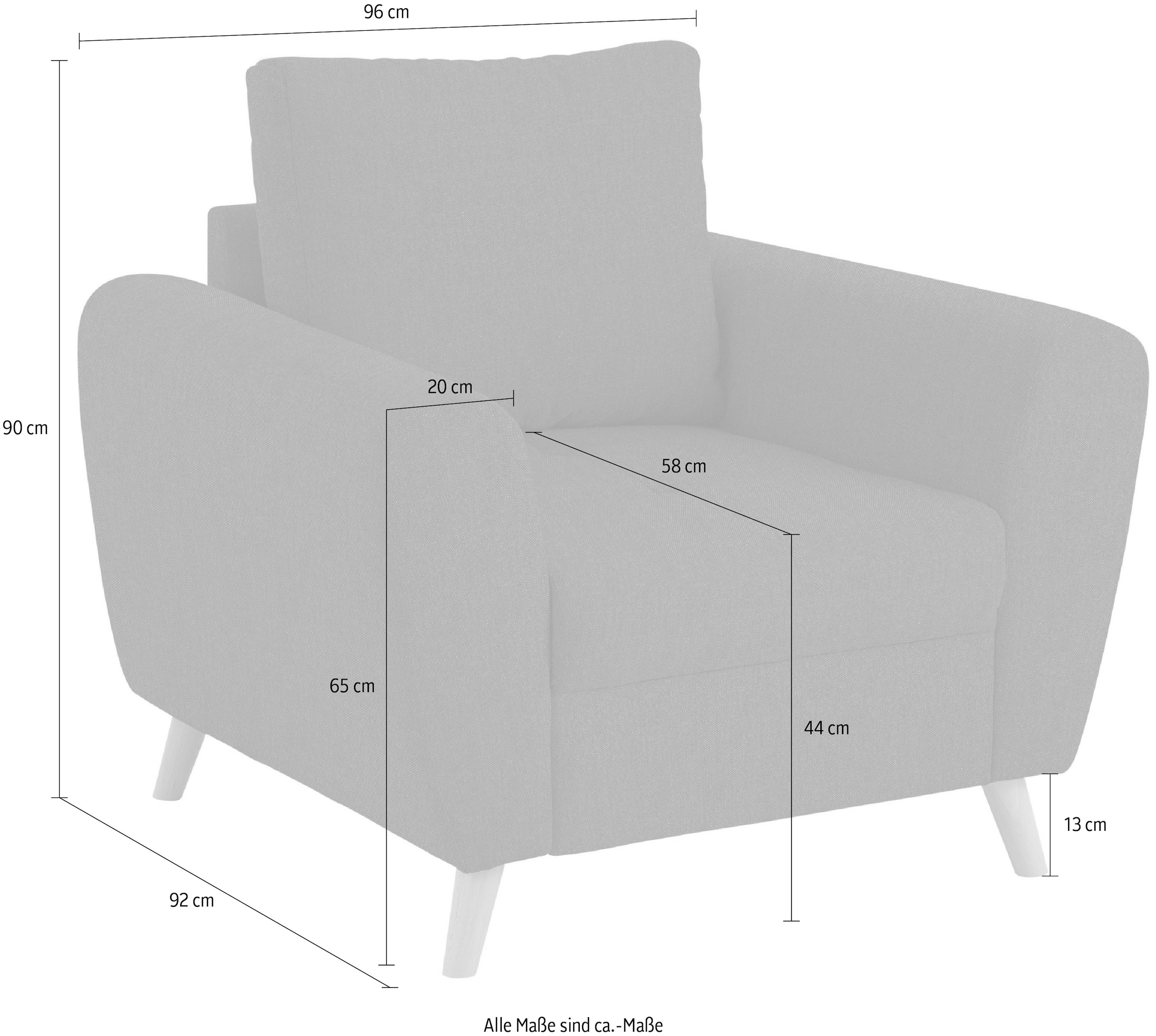 Sessel »Fanö2«, mit feiner Steppung im Sitzbereich, skandinavisches Design