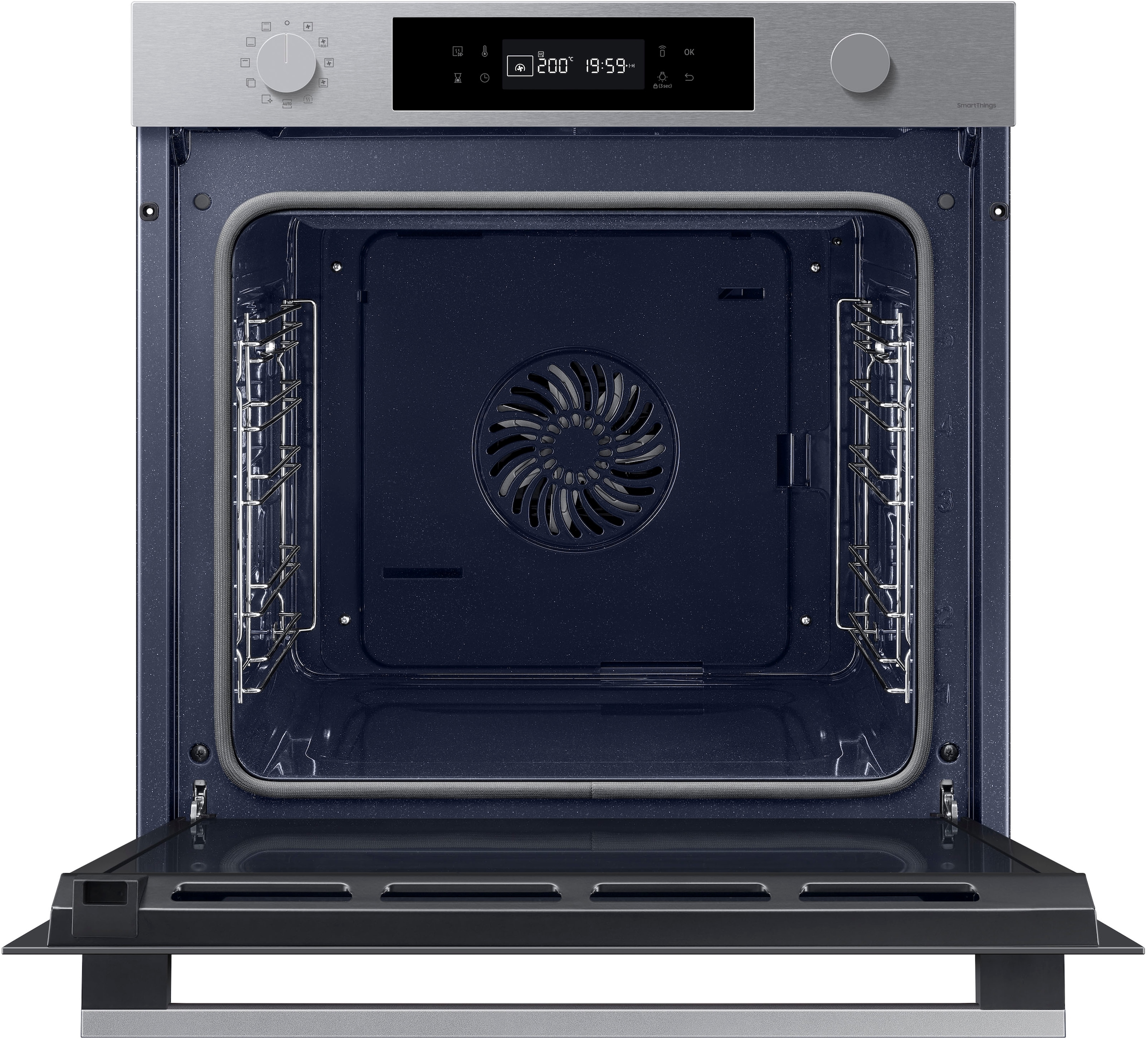 Samsung Einbaubackofen NV7400B »NV7B41307AS«, Pyrolyse-Selbstreinigung, Raumwunder - XXL-Innenraum mit 76L, langsam schließender Tür und WiFi