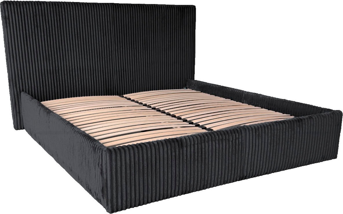 OTTO home Polsterbett »AVVRA in der Größe 180x200 cm, mit Breitcord bezogen« wahlweise mit Lattenrost und King-Matratze (28cm)
