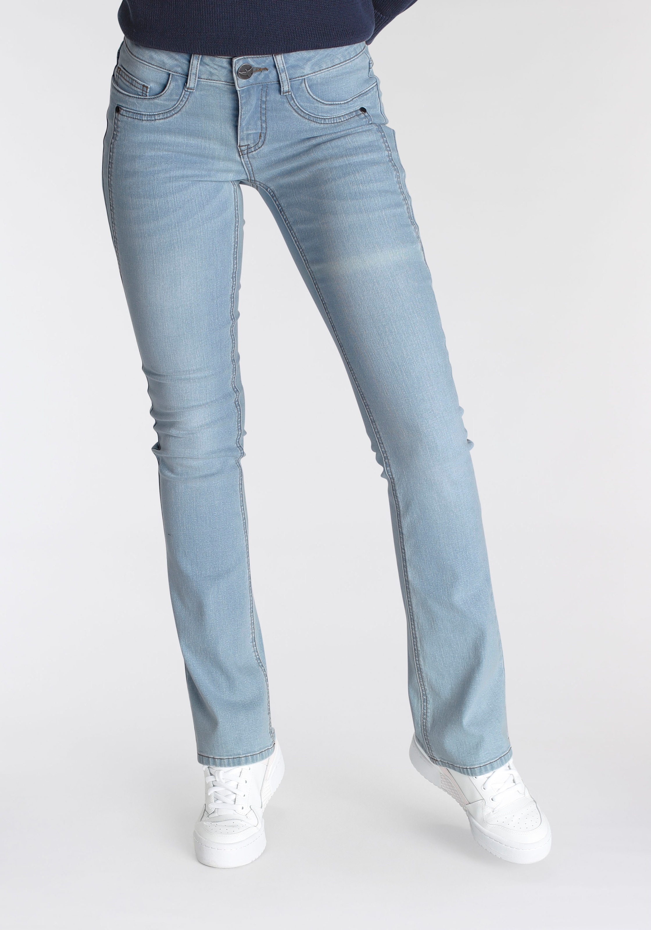 Arizona Bootcut-Jeans »mit Keileinsätzen«, OTTOversand bei Low Waist