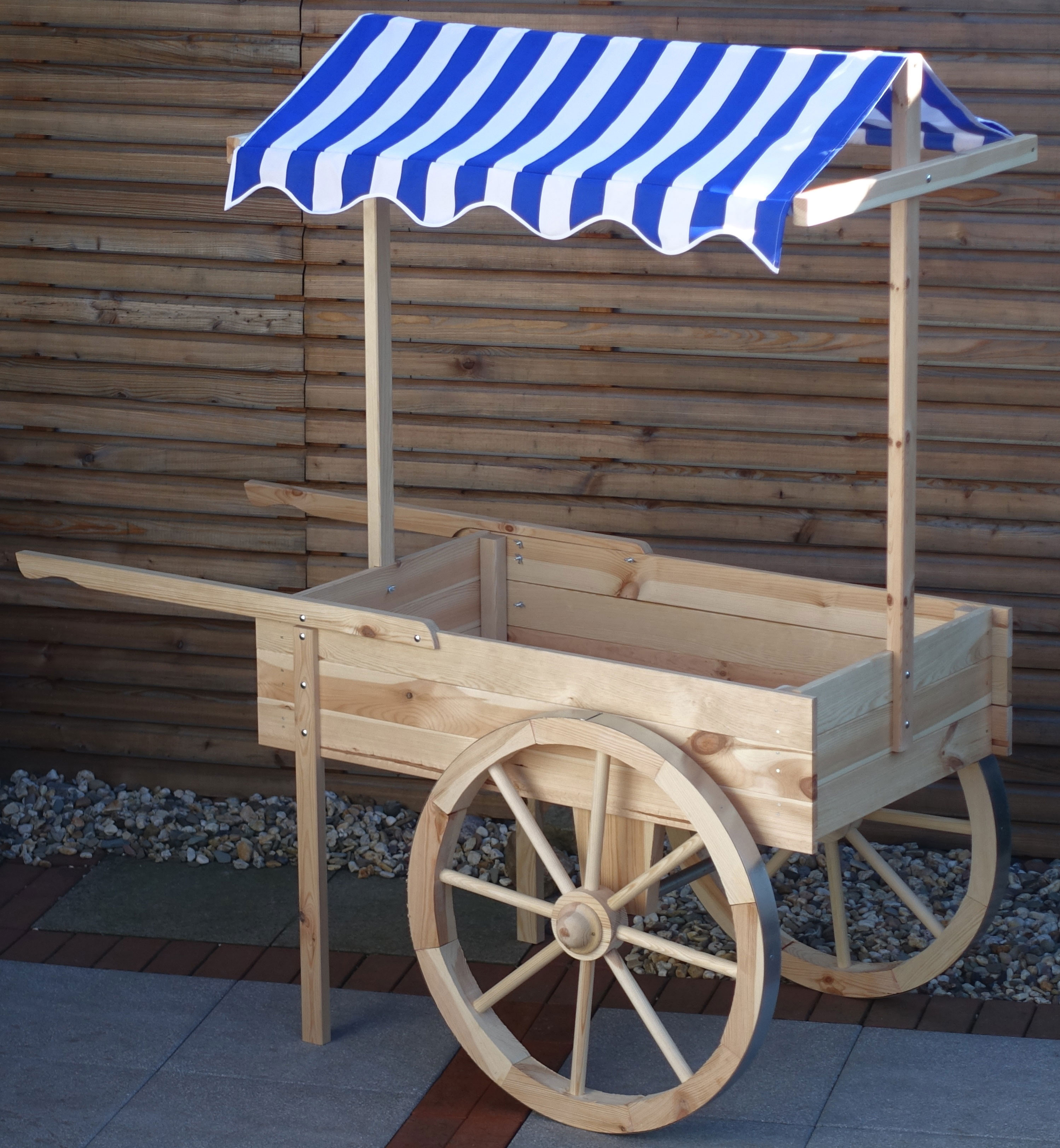 Promadino Transportkarren »Marktwagen« BxTxH: 173x82x184 cm in beige, Größe B/H/T: 82 cm x 184 cm