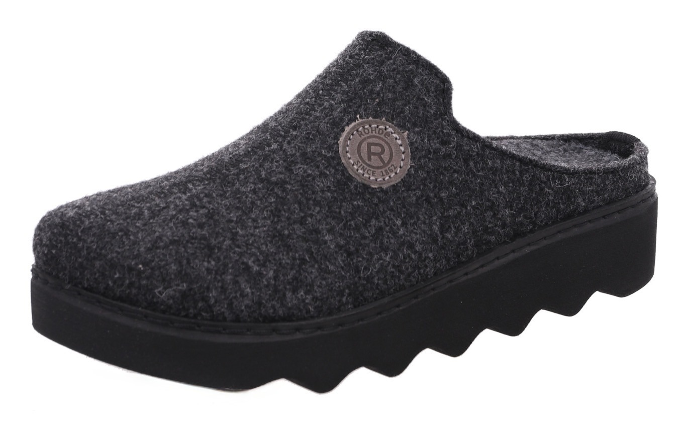 Rohde Damen Pantoffel »FOGGIA« Hausschuh in grau, Größe 37