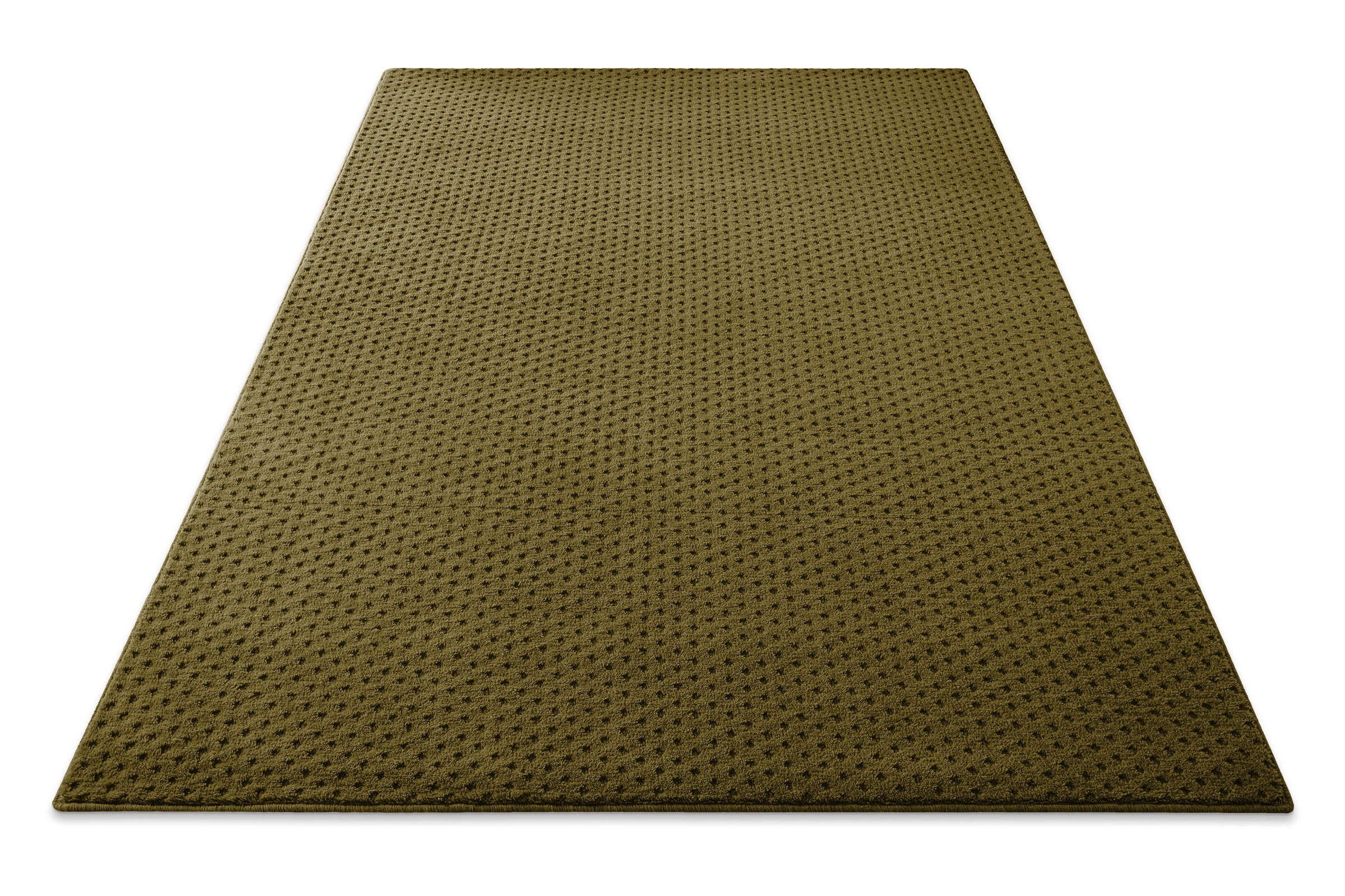 Wecon home Teppich »Castello THREE« rechteckig 7 mm Höhe Schurwolle, Kurzflor mit Hoch-Tief-Effekt, Wohnzimmer, Punktmuster