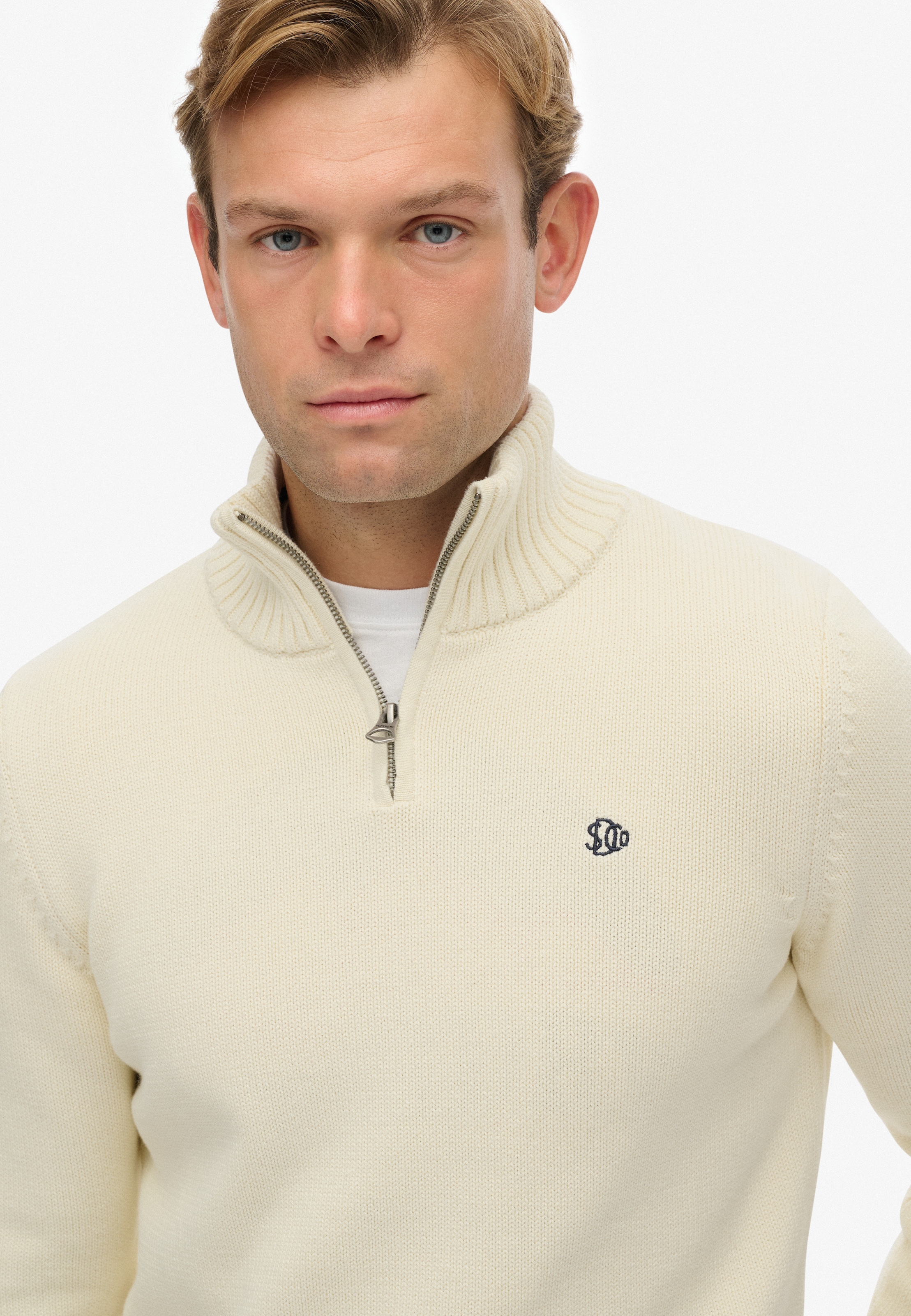 Superdry Strickpullover »COTTON KNIT HENLEY«