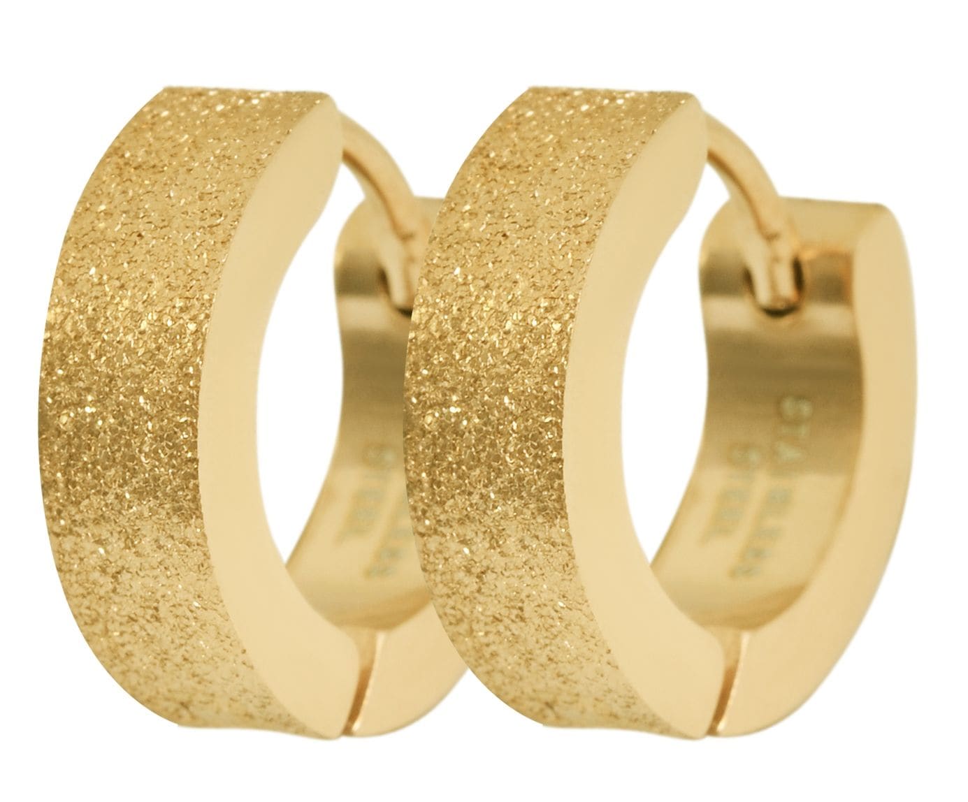 Adelia´s Paar Creolen »Damen Ohrringe ¿ Klappcreole aus Edelstahl«