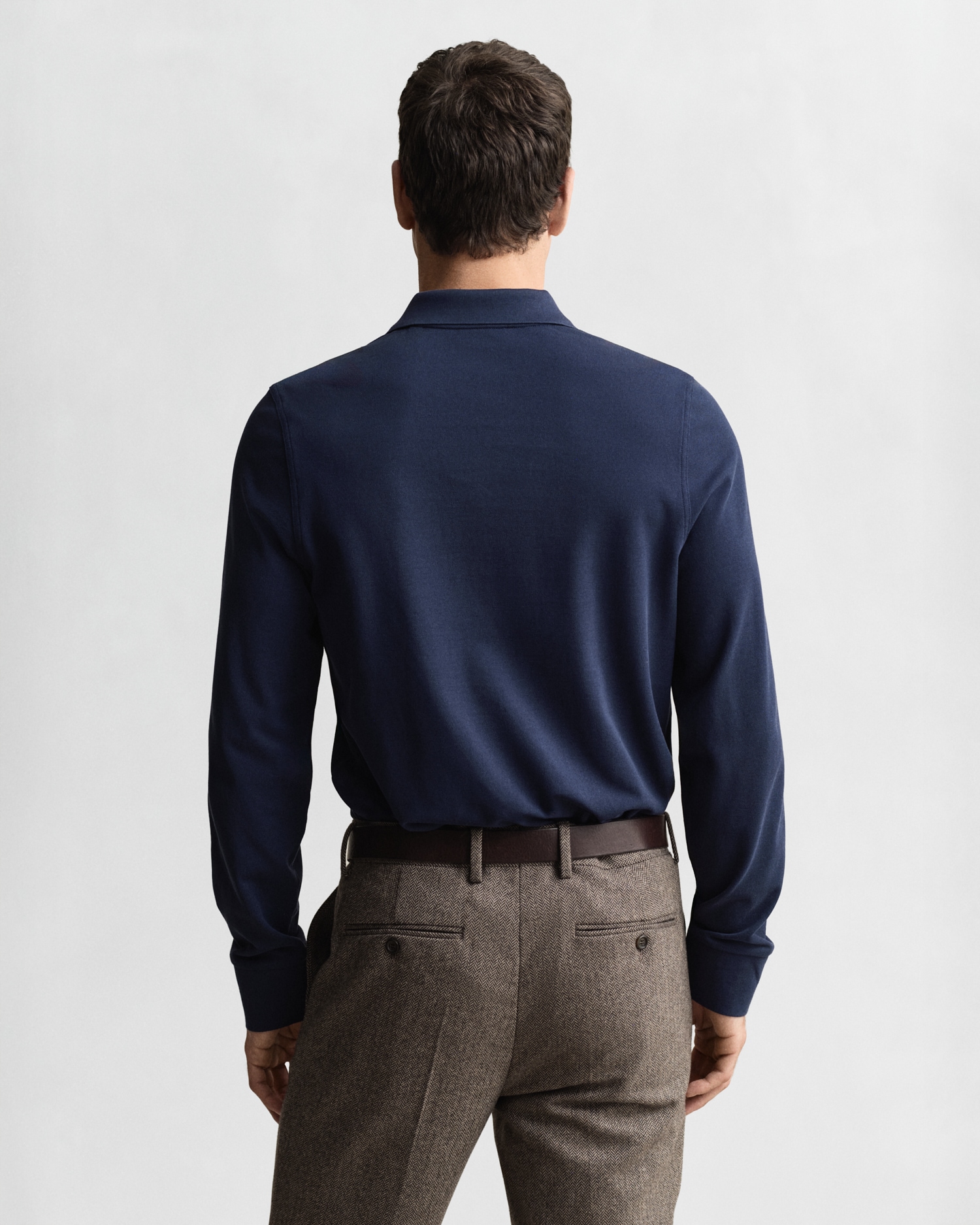 Gant Poloshirt »REG SHIELD LS PIQUE RUGGER« mit Logotickerei auf der Brust