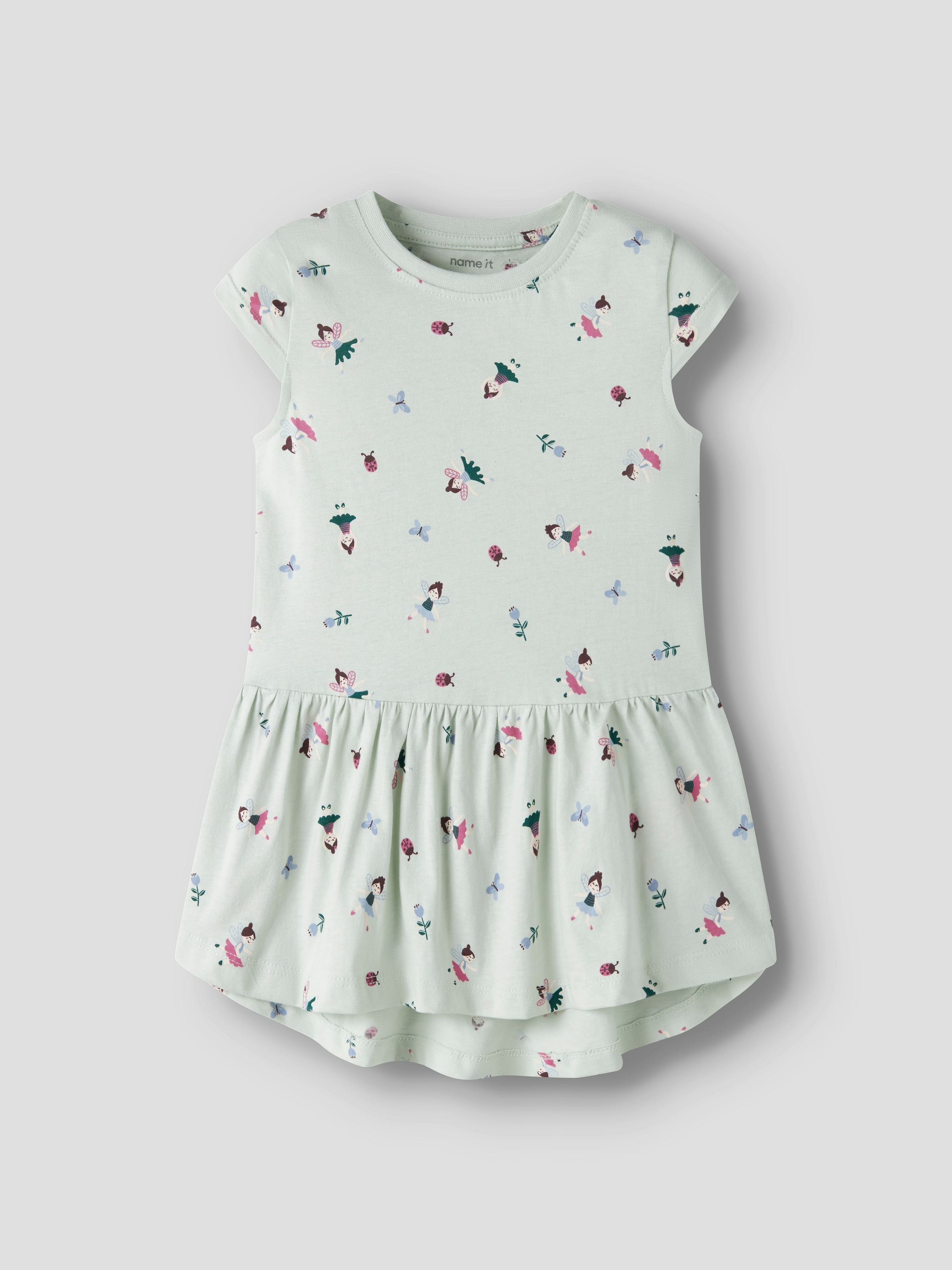 Name It Jerseykleid »NMFVIGGA CAPSL DRESS F1 NOOS« Baumwolle, regular fit