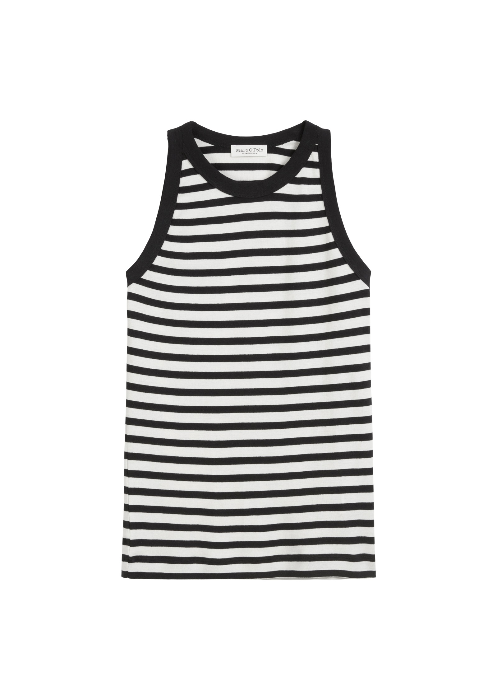 Marc O'Polo Tanktop, geringelt, aus Rib-Jersey, slim fit