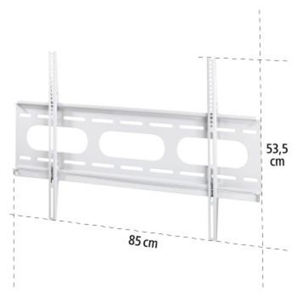 Hama TV-Wandhalterung »FIX, 3 Sterne, Weiß, 94 - 229cm (37" - 90"),43",50",55",65",75"«