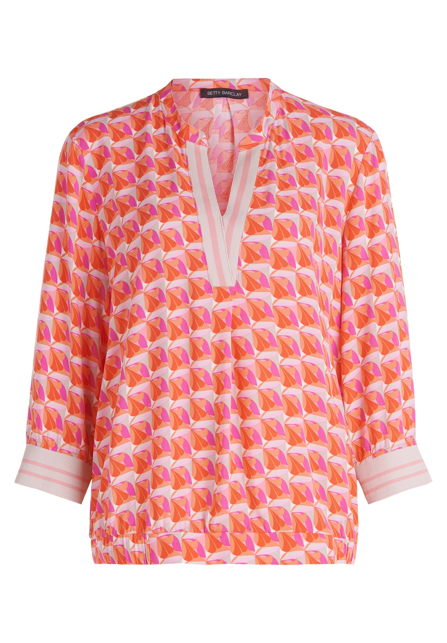 Betty Barclay Damen Schlupfbluse »Schlupfbluse mit Stehkragen« in rot, Größe 44