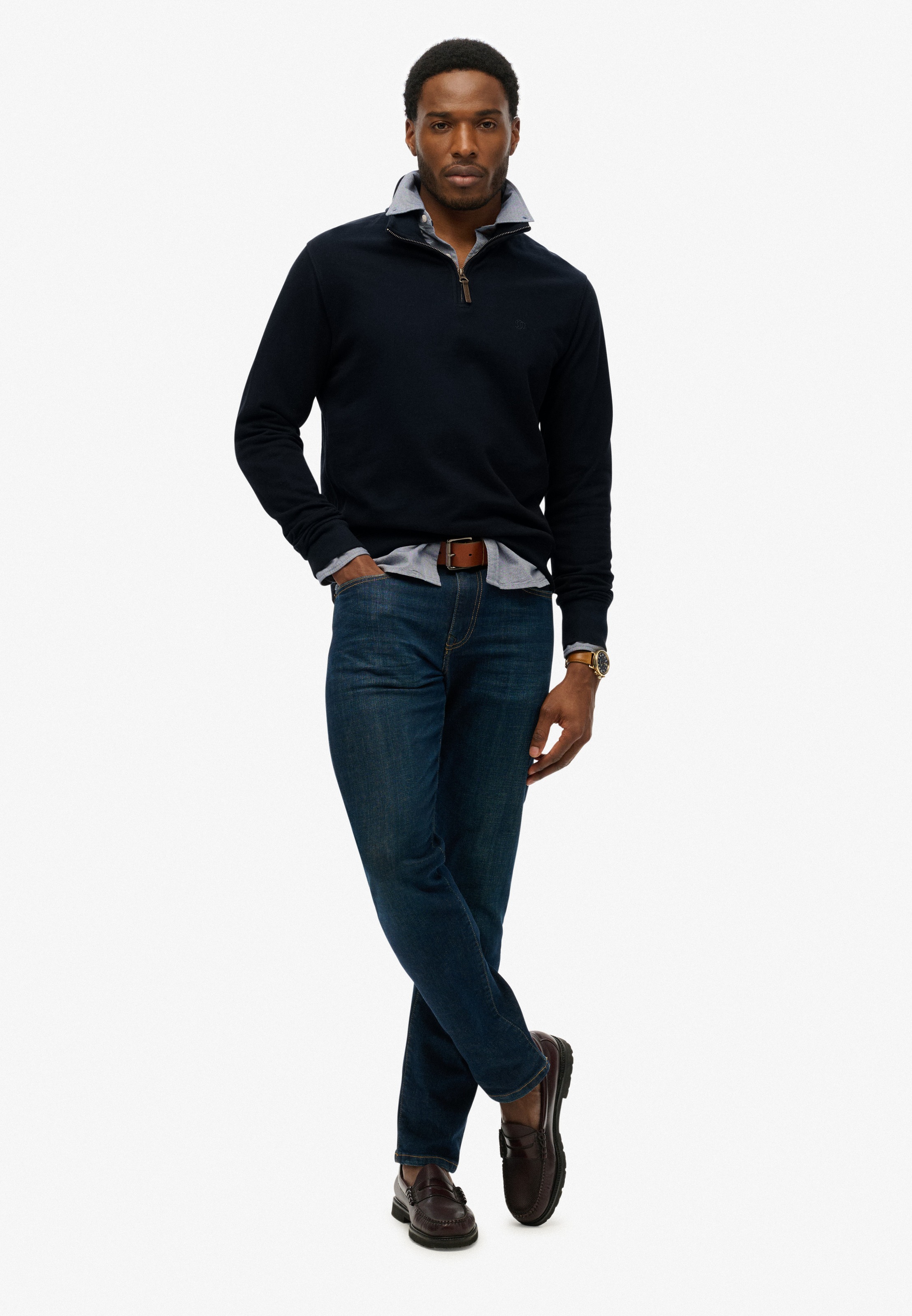 Superdry Sweatshirt »CLASSIC ESSENTIAL HENLEY«
