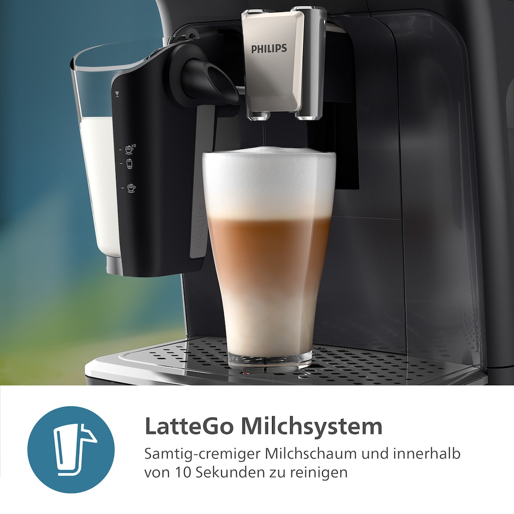 Philips Kaffeevollautomat »EP4441/50 4400 Series, 12 Kaffeespezialitäten (heiß oder eisgekühlt),«