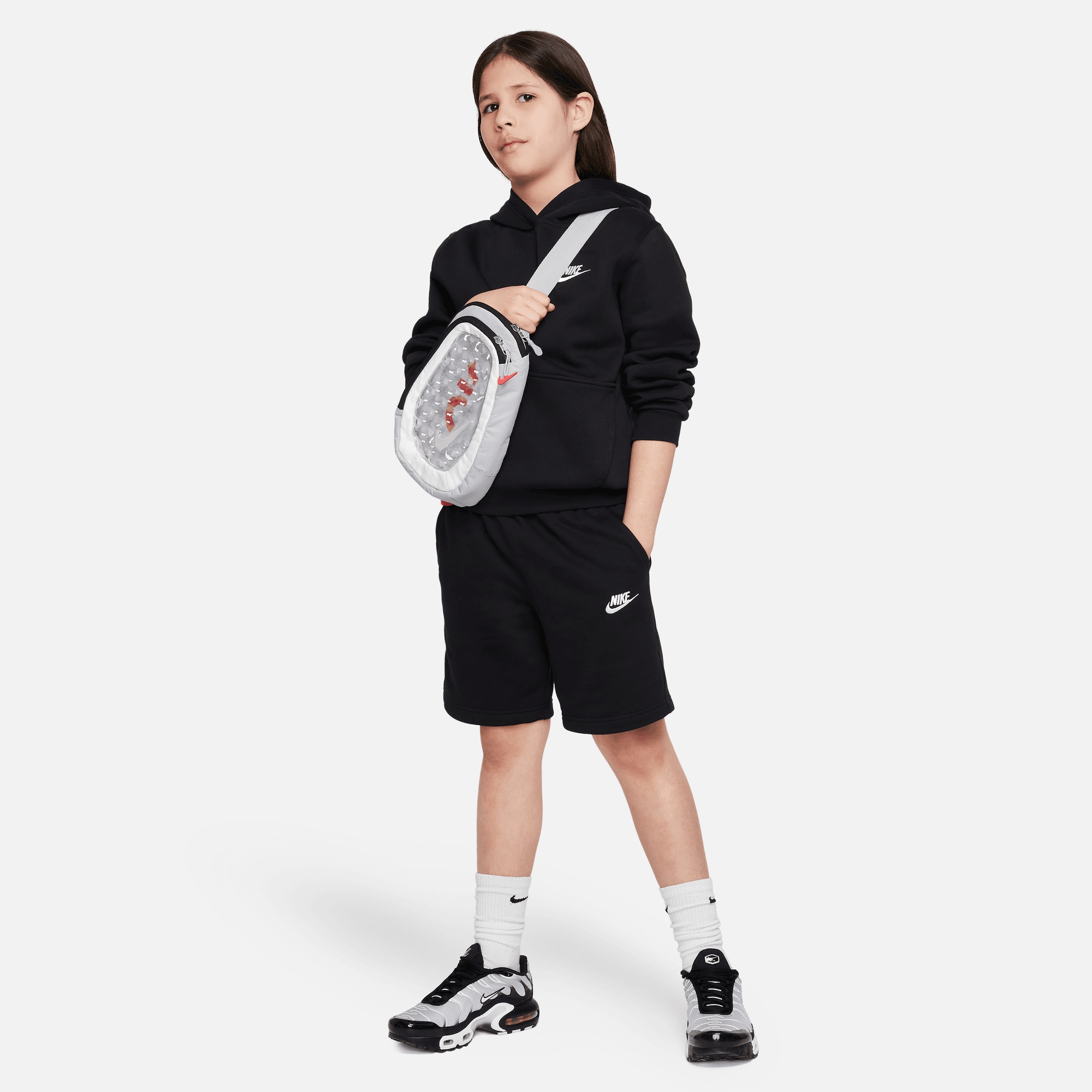 Nike Sportswear Shorts »CLUB FLEECE BIG KIDS' FRENCH TERRY SHORTS«  mit Kordelzug, verbesserte Passform, für Jugendliche
