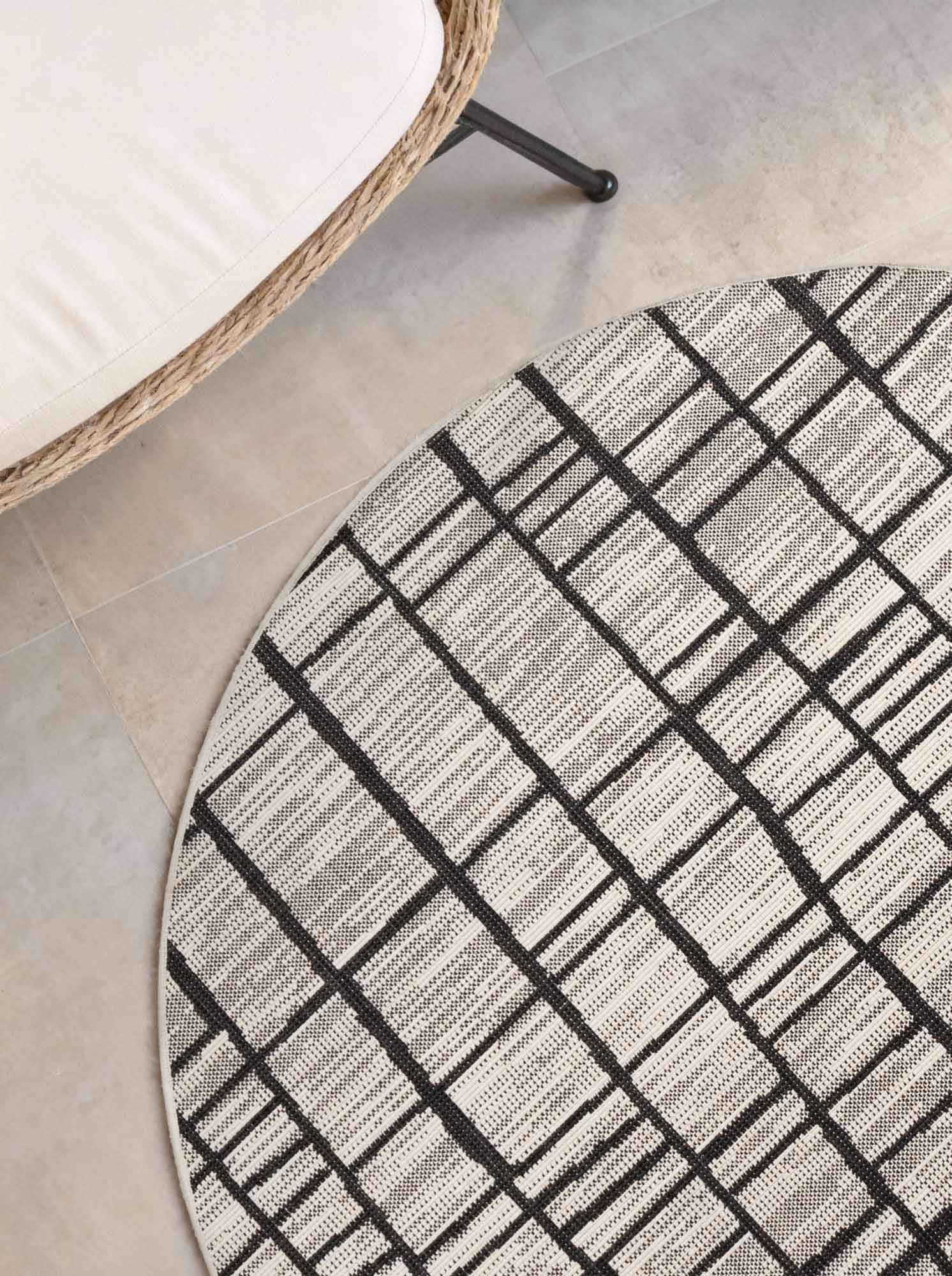 Ted Baker Teppich »Crouch« rund 8 mm Höhe Designteppich, Wetterfest, Pflegeleicht, Modern, Wohnzimmer, Terrasse