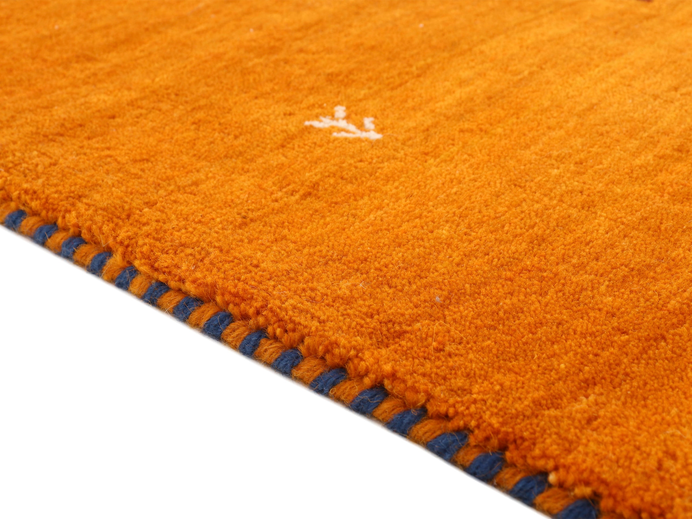 carpetfine Wollteppich »Gabbeh Uni, auch als Läufer und Rund erhältlich«, rechteckig, 15 mm Höhe, reine Wolle, handgewebt, Gabbeh Loom Tiermotiv, große Farbauswahl