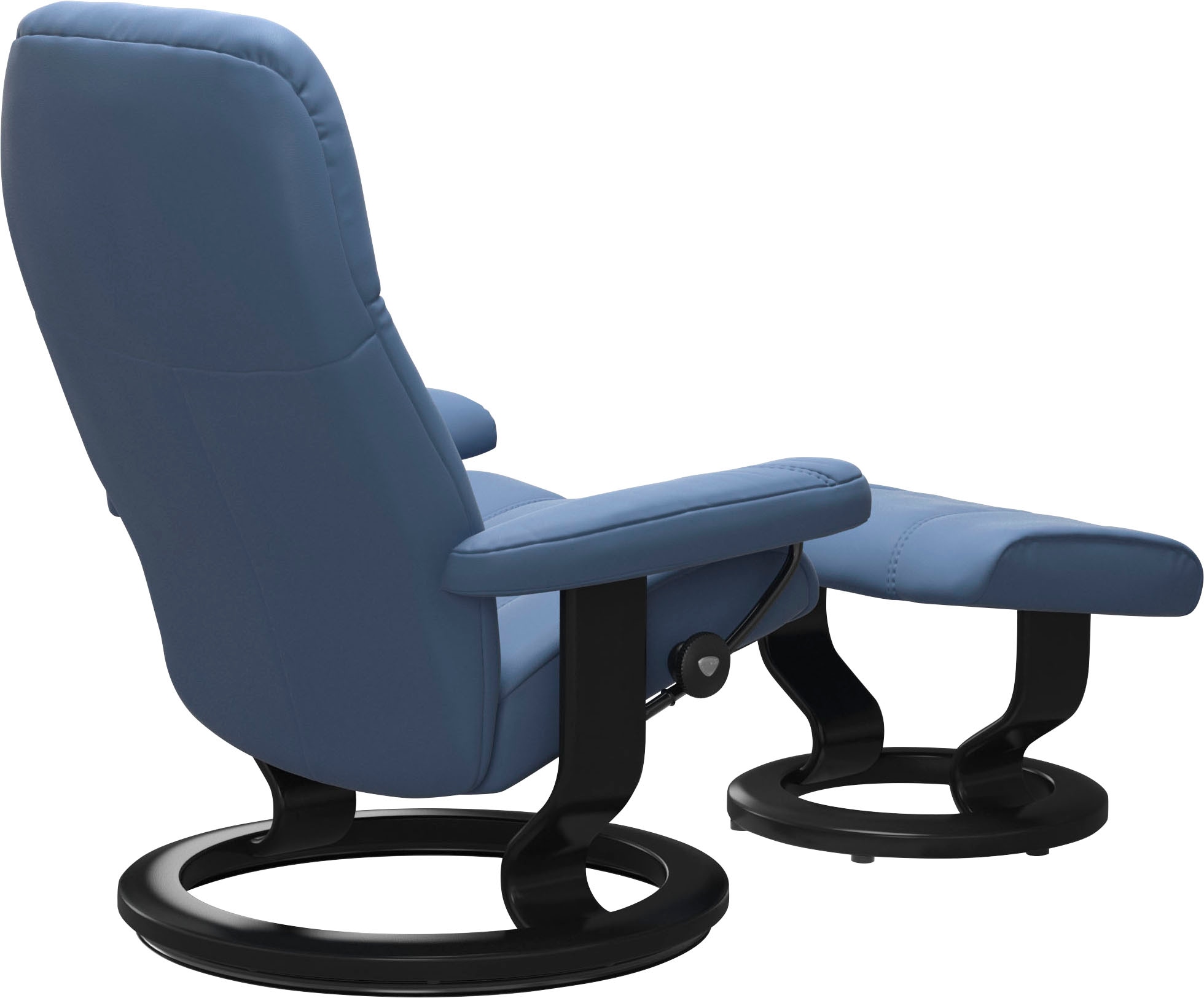 Stressless® Relaxsessel »Consul«, (Set, Relaxsessel mit Hocker), mit Hocker, mit Classic Base, Größe M, Gestell Schwarz