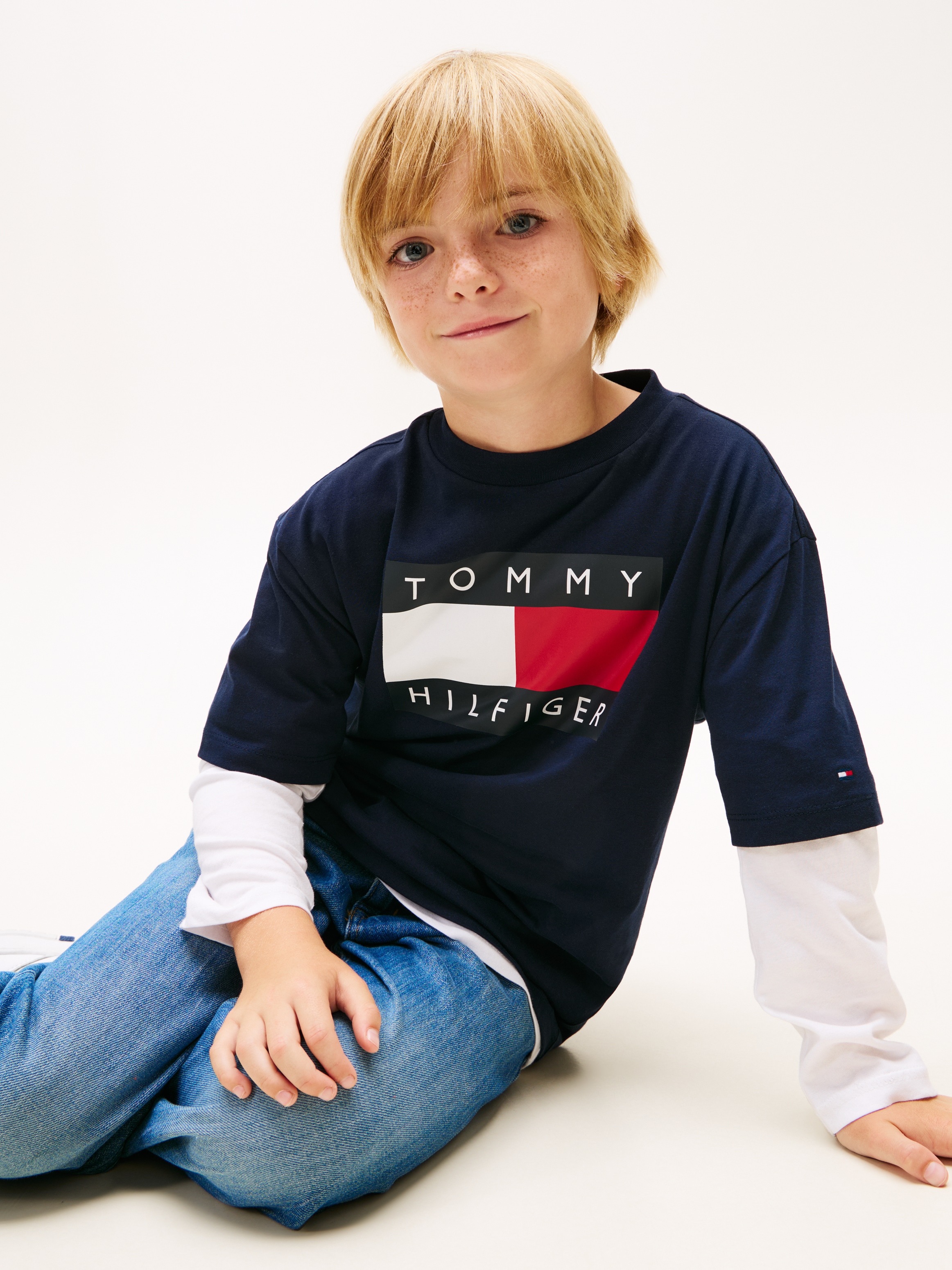Tommy Hilfiger T-Shirt Regular fit, für Kinder bis 16 Jahre, Print