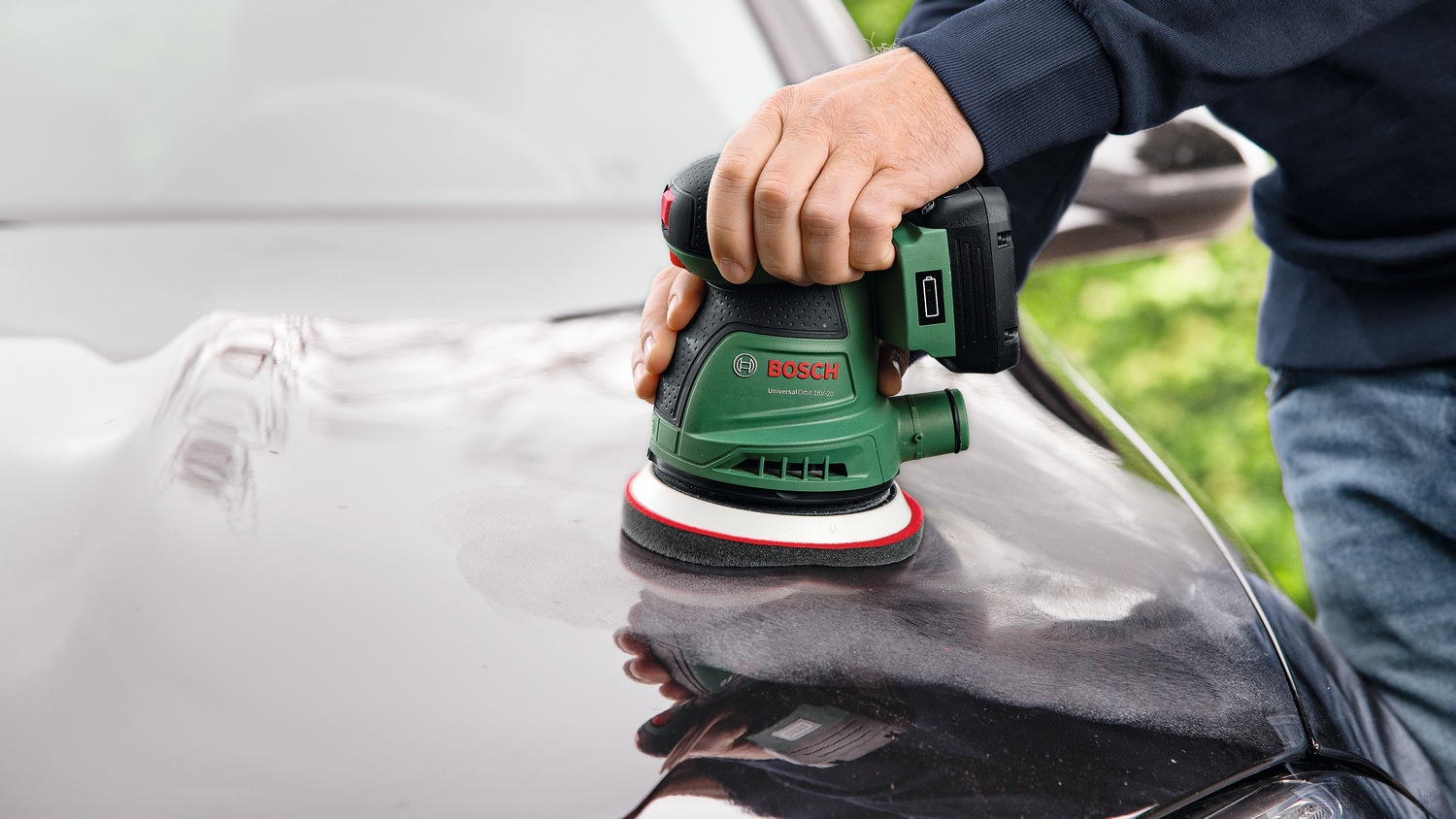 Bosch Home & Garden Akku-Exzenterschleifer »»UniversalOrbit 18V-20««, Inkl. 1x Akku 2,0 Ah und Ladegerät
