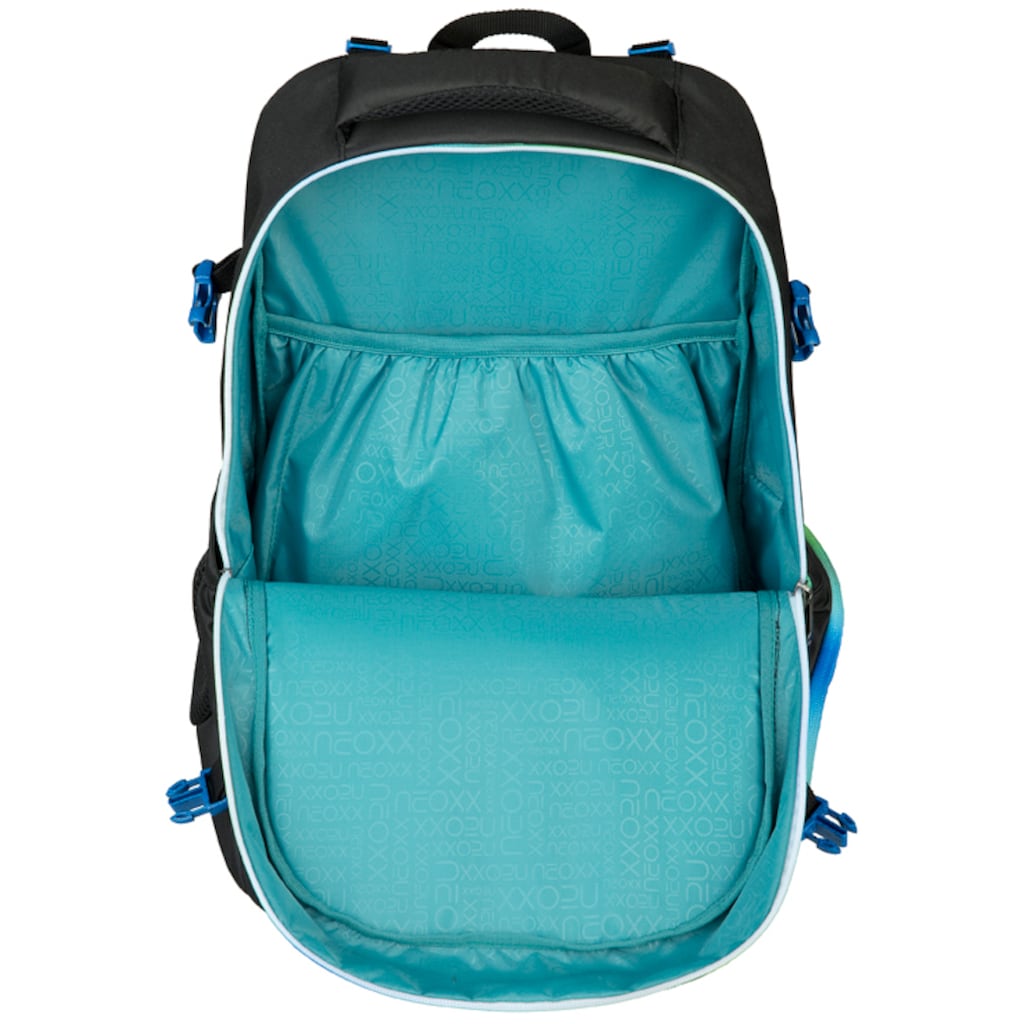 neoxx Schulrucksack »Active, Neon Flash«, reflektierende Details