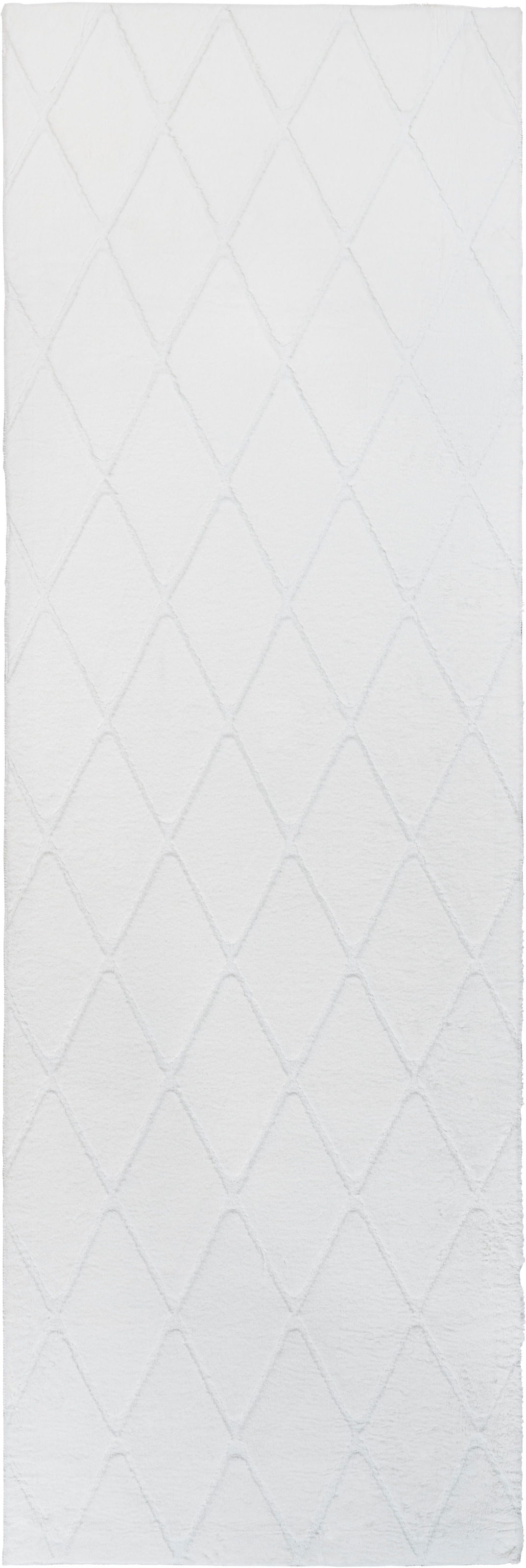 my home Läufer »Tilana« rechteckig 20 mm Höhe besonders weich durch Mikrofaser, Rauten-Design