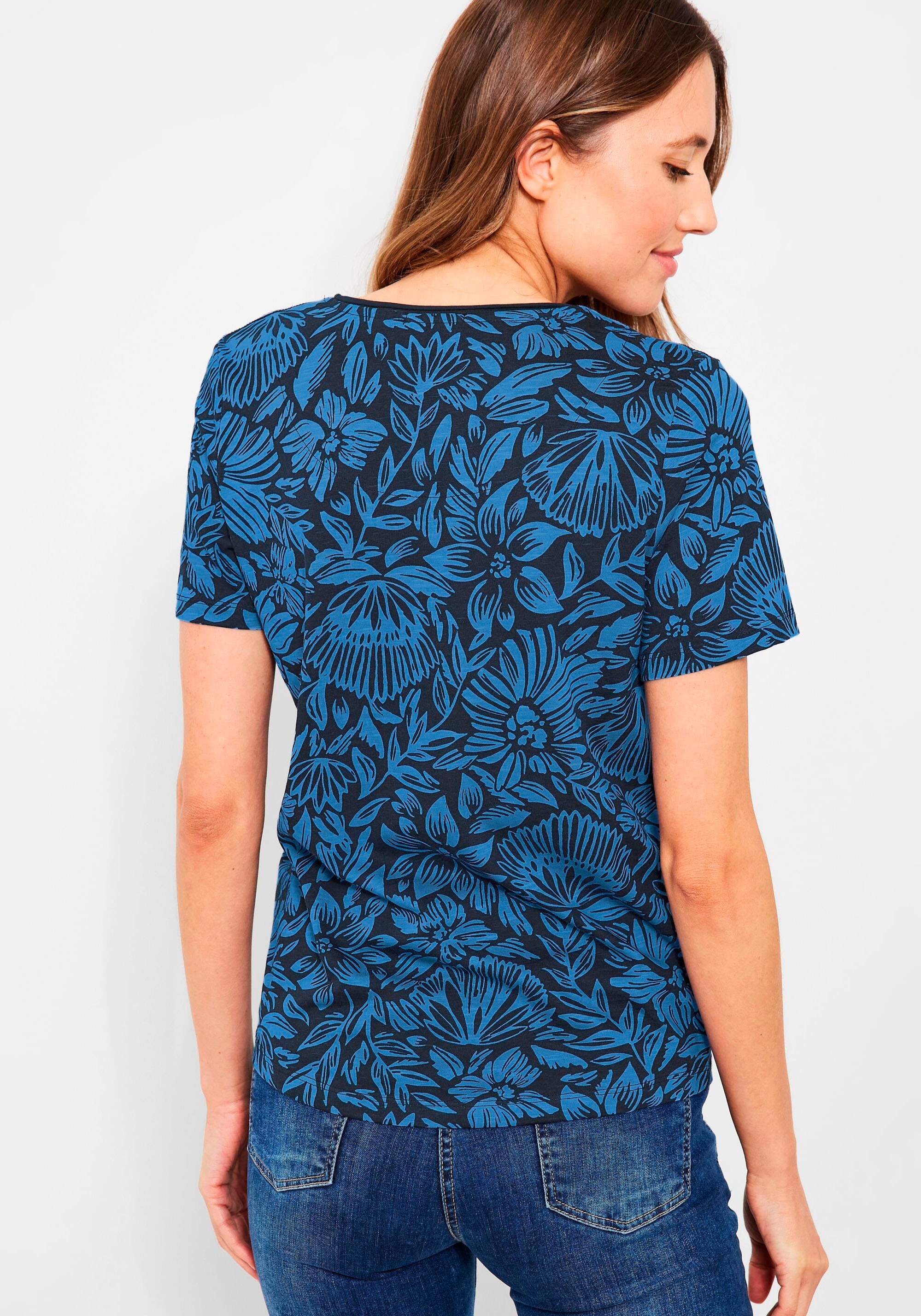 Cecil T-Shirt, mit sommerlichem Alloverdruck bei OTTOversand