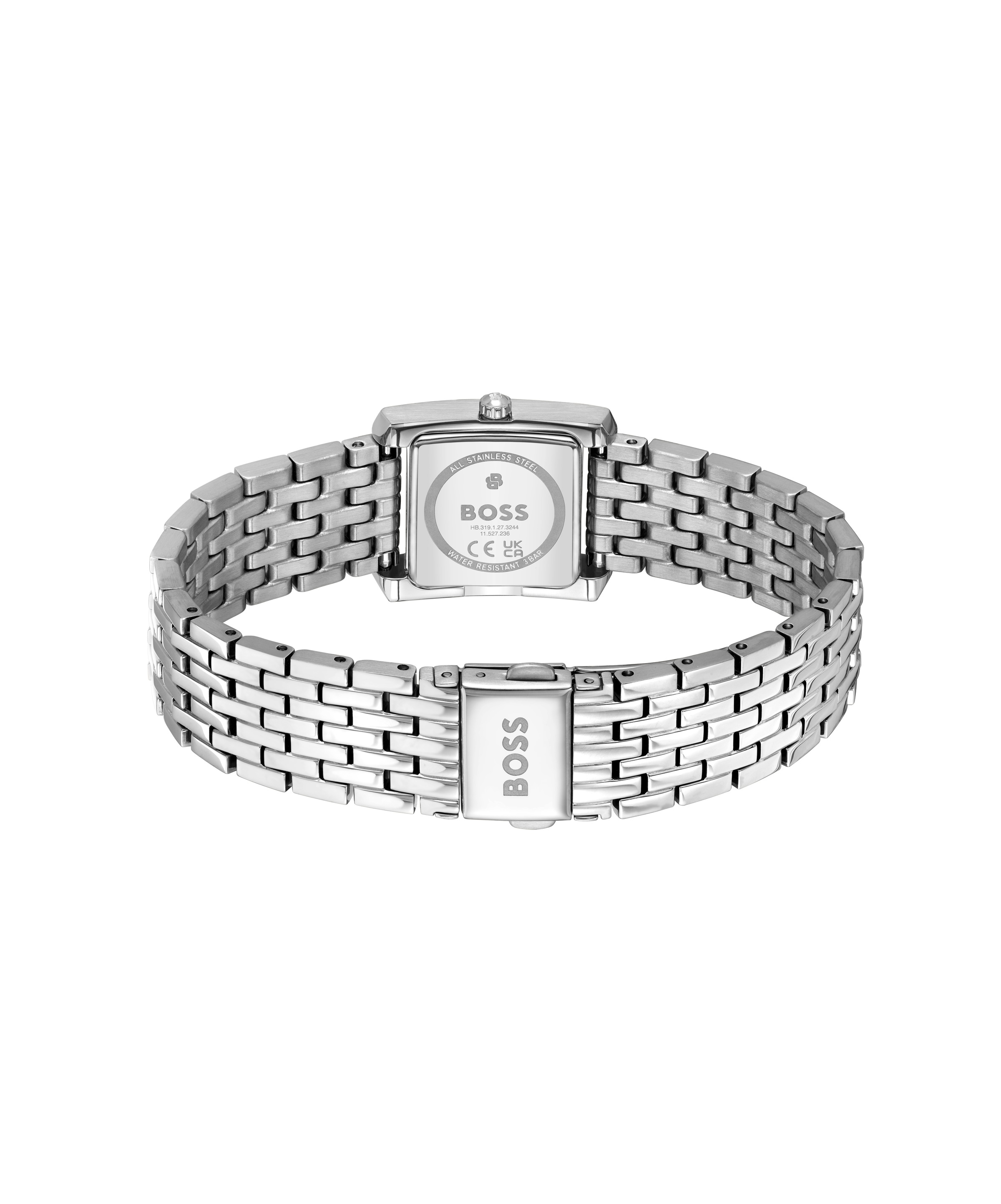 BOSS Quarzuhr »LUCY SCALA« Armbanduhr, Damenuhr, Edelstahlarmband, analog