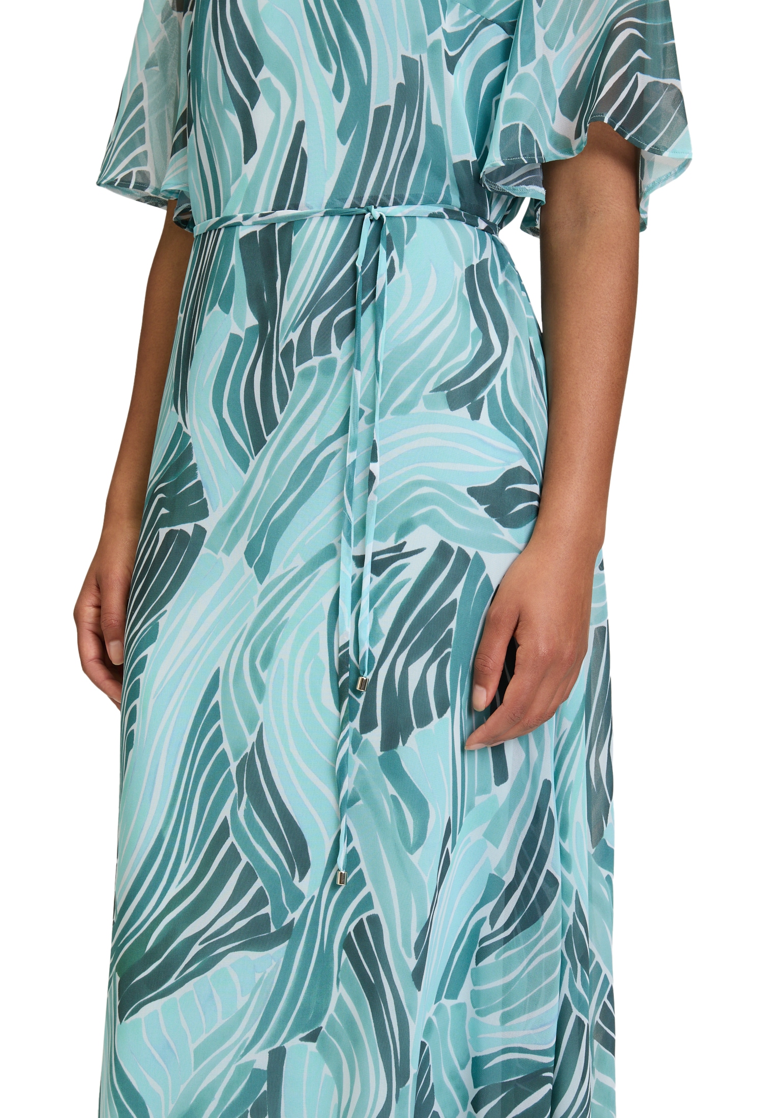 Betty&Co Chiffonkleid »Chiffonkleid mit Flügelärmeln«