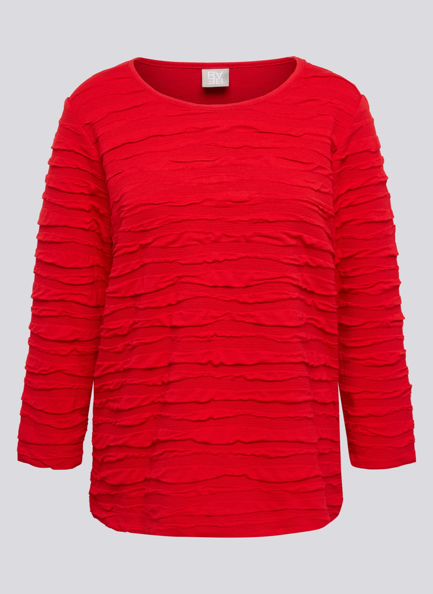 Rabe 3/4-Arm-Shirt mit Struktur Muster