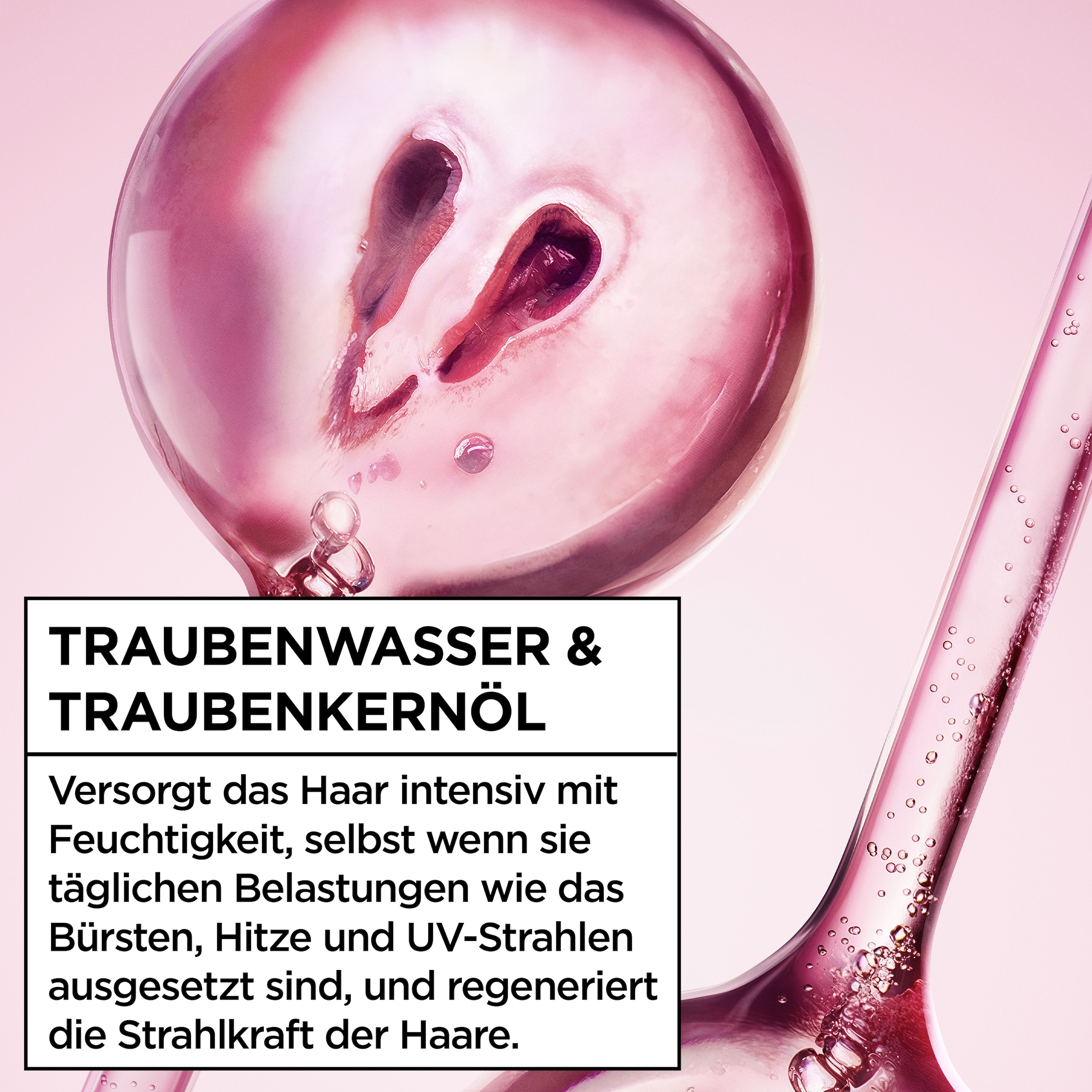 GARNIER Haarkur »Garnier Wahre Schätze 1-Minute Haarkur Traube Hydraboost«