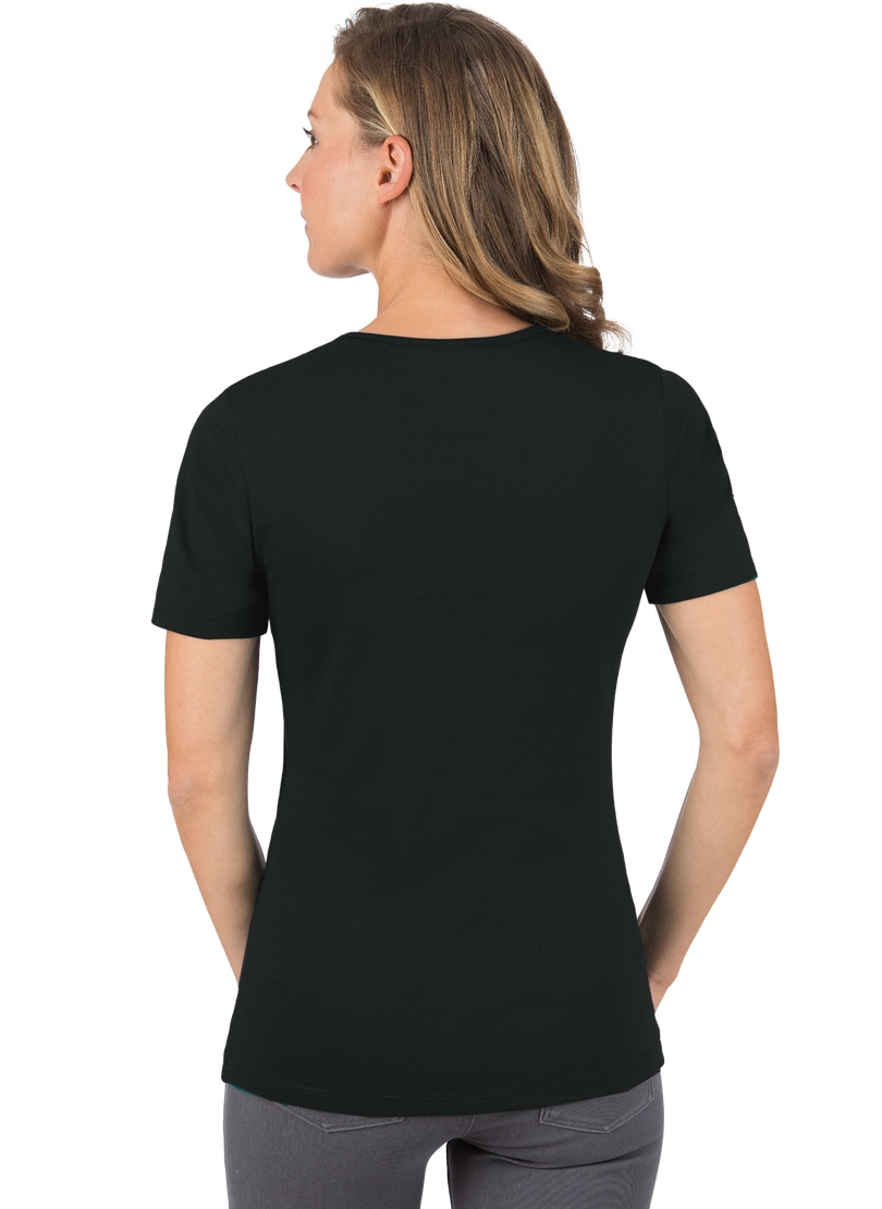 Trigema T-Shirt »TRIGEMA T-Shirt mit Kristallsteinen«, (1 tlg.)