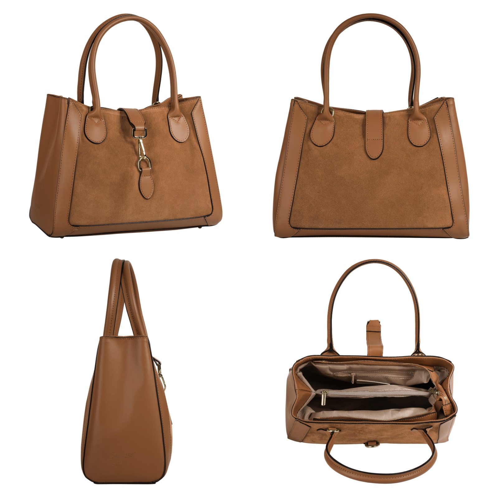 Samantha Look Shopper, echt Leder, Made in Italy