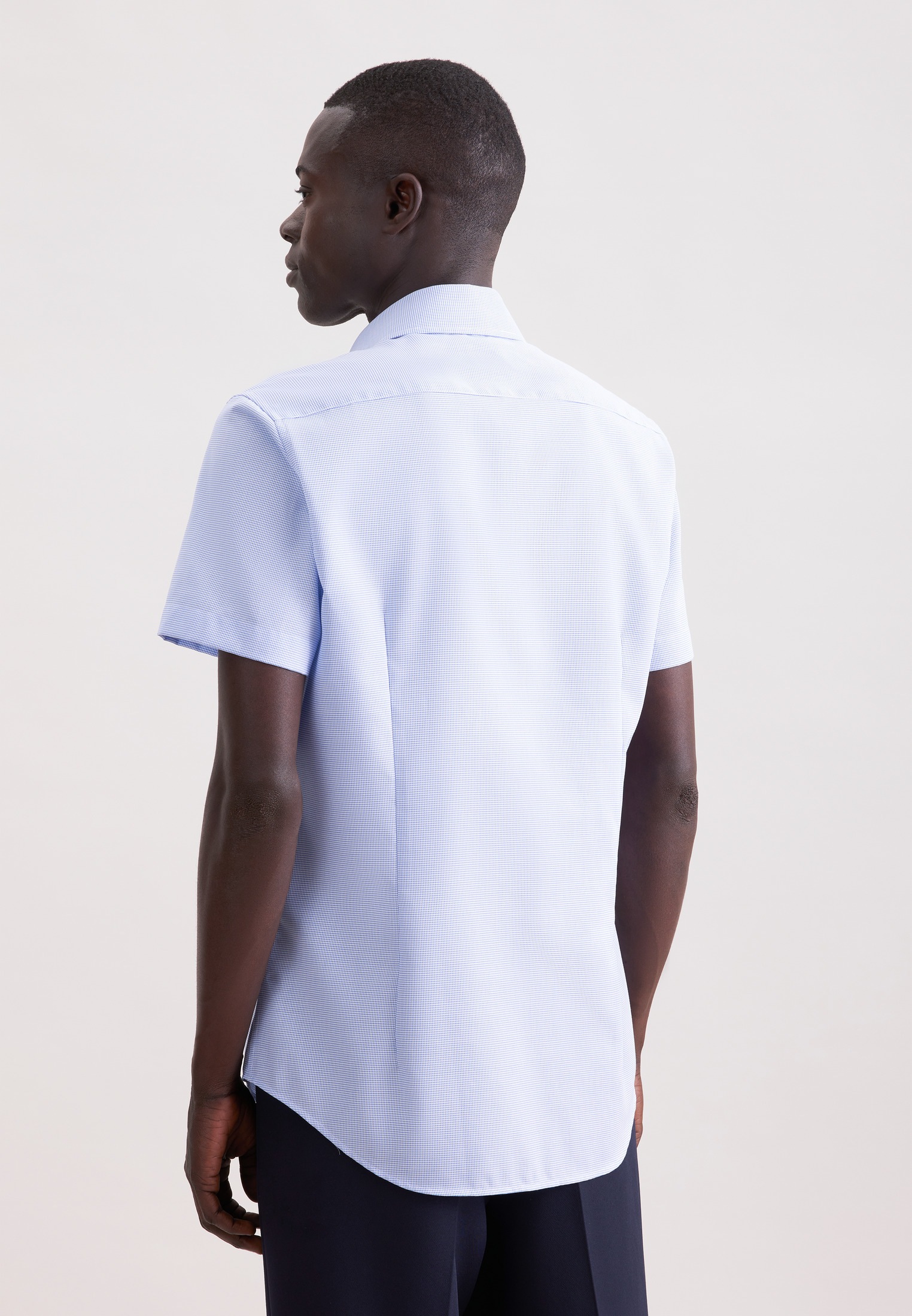 seidensticker Businesshemd »Schwarze Rose« Slim 1/2 Kentkragen Struktur