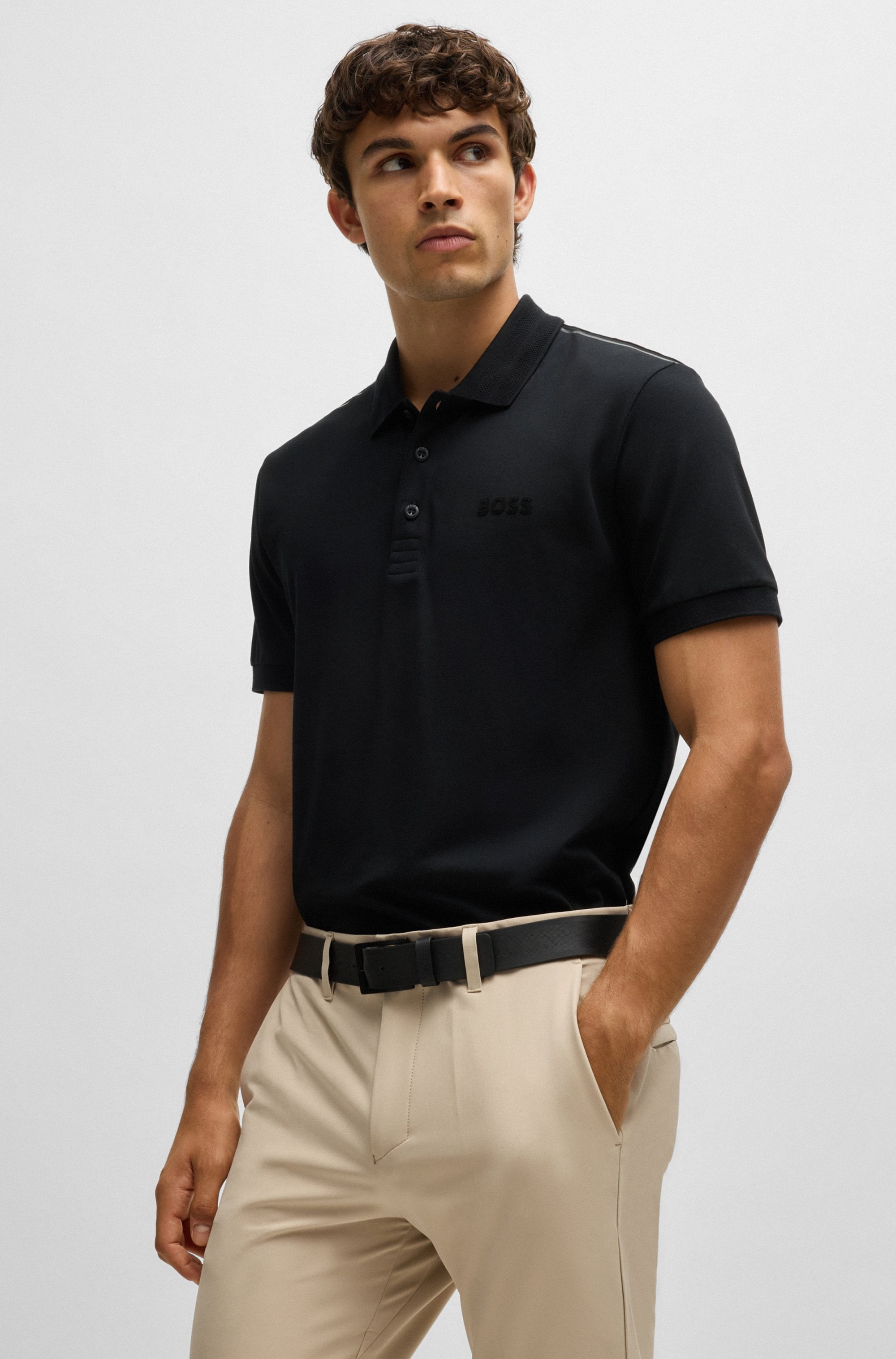BOSS GREEN Anzughose »T_Commuter-Slim«, mit Gürtelschlaufen
