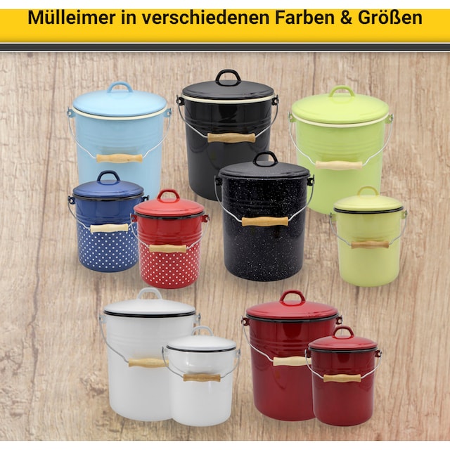 Krüger Mülleimer »Mülleimer mit Deckel Rio«, 1 Behälter, 5 Liter, Made in  Europe kaufen online bei OTTO