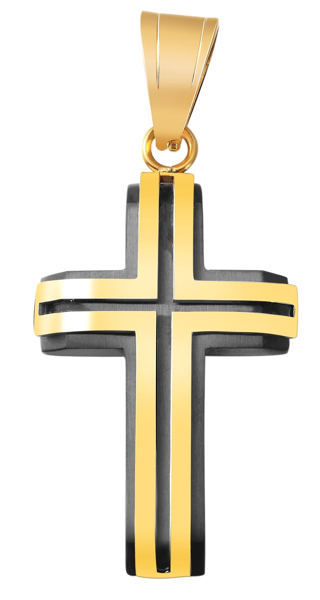 Adelia´s Kreuzanhänger »Unisex Anhänger ¿ Kreuz Kreuzanhänger aus Edelstahl«