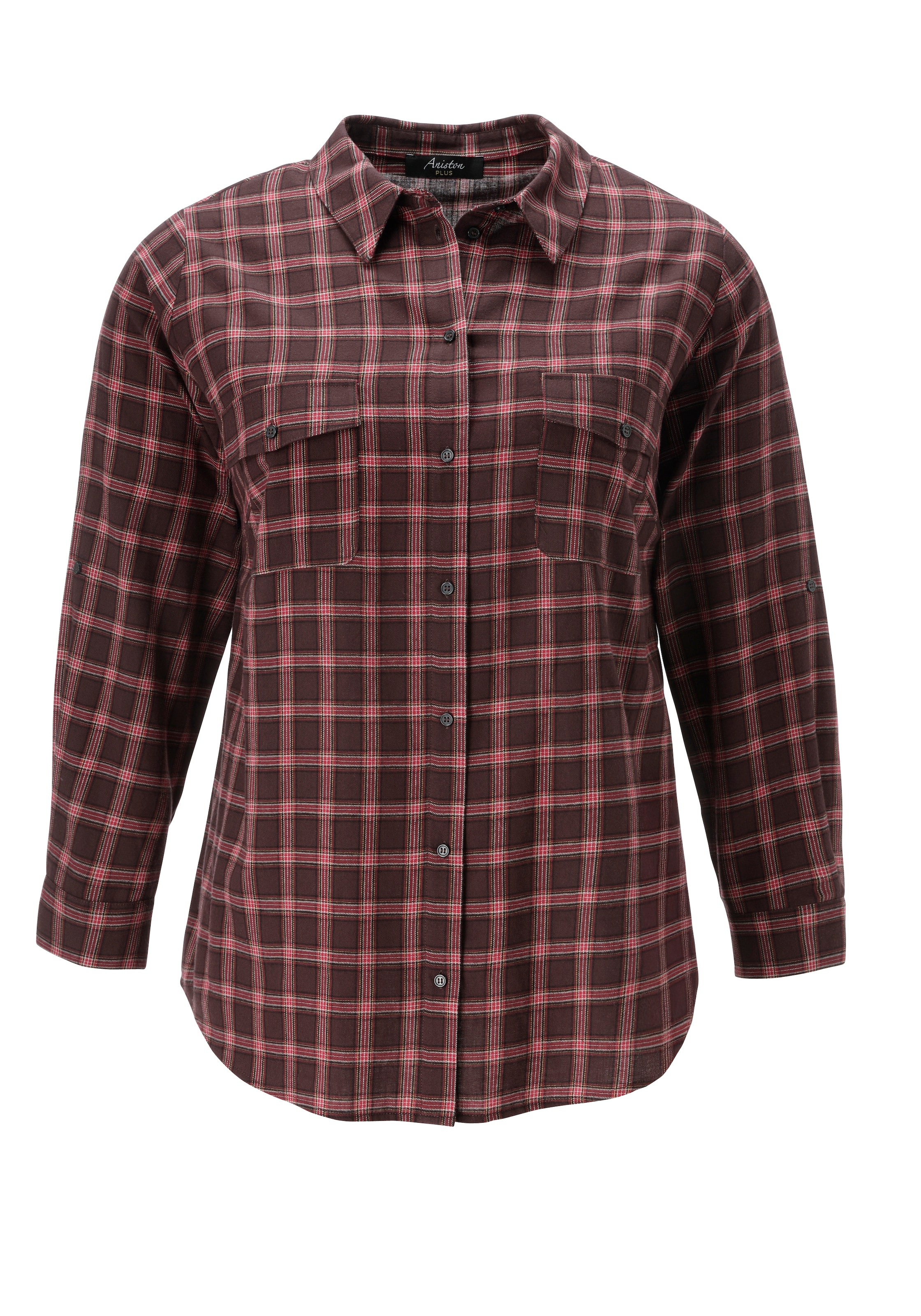 Aniston PLUS Karobluse in trendiges Karodessin - NEUE KOLLEKTION