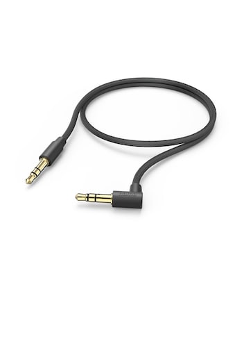 Audio-Kabel »Aux Kabel, 3,5 mm Klinke, 90° Winkelstecker, 0,5 m, Schwarz«,...