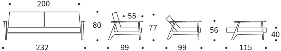 INNOVATION LIVING ™ Schlafsofa »Splitback Frej, Dauerschlafsofa, bequem mit Federkernunterfederung«, mit stabilen Armlehnen, in skandinavischem Design