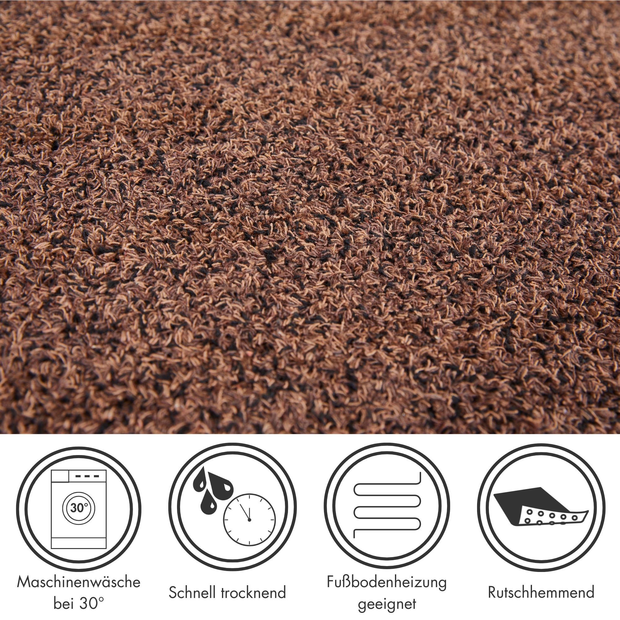 OTTO home Fußmatte »Sydney, Made in Netherlands« rechteckig 6 mm Höhe Schmutzfangmatte, melierte Optik, rutschhemmend, für In- und Outdoor