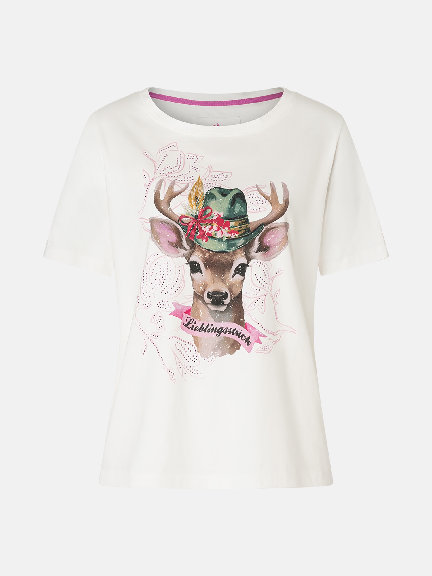 Lieblingsstück Print-Shirt »Cara«, in Rundhalsform mit Hotfix Frontmotiv
