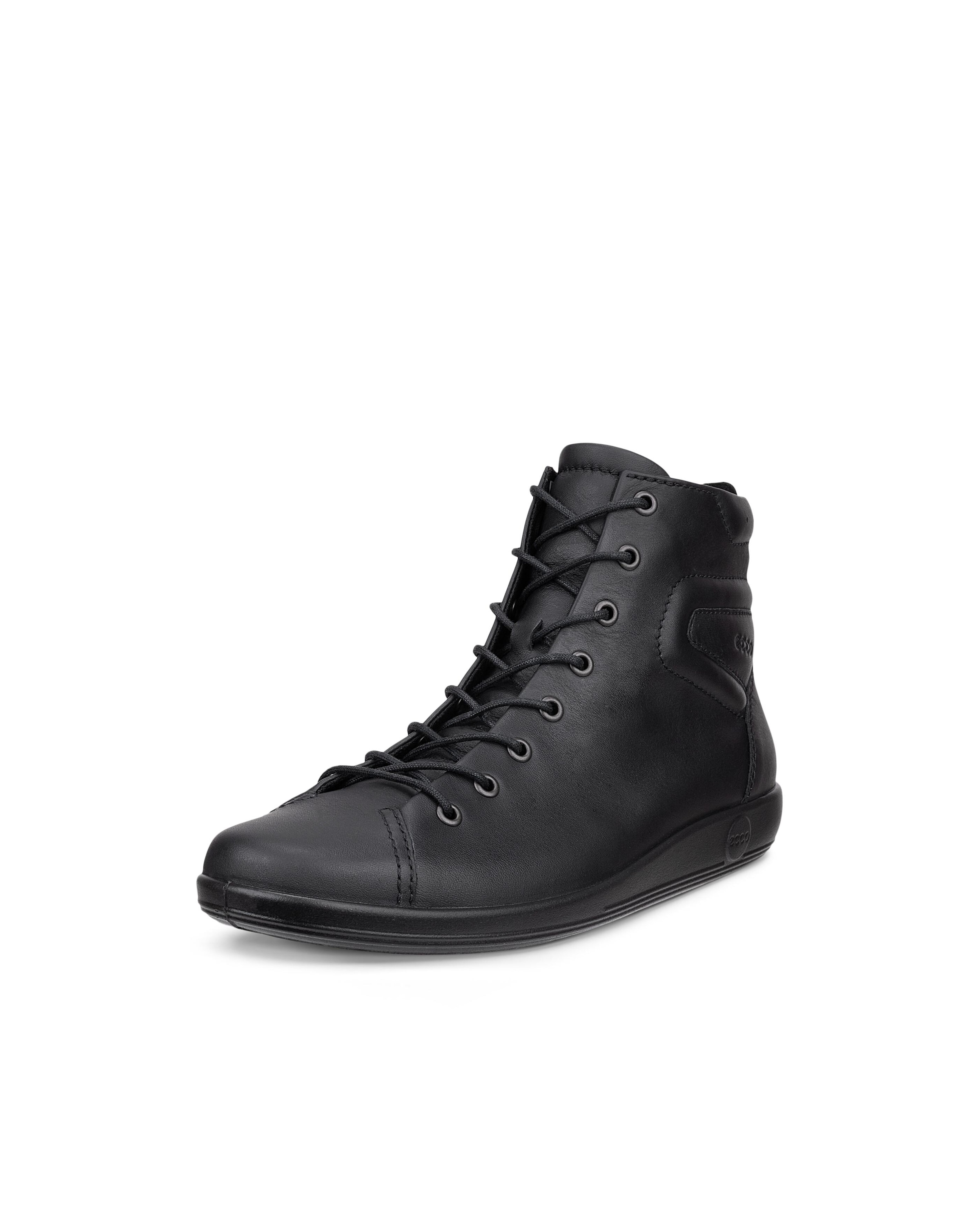 Ecco Schnürboots »ECCO SOFT 2.0«  Casual-Boots, Stiefelette, High Top-Sneaker mit Reißverschluss