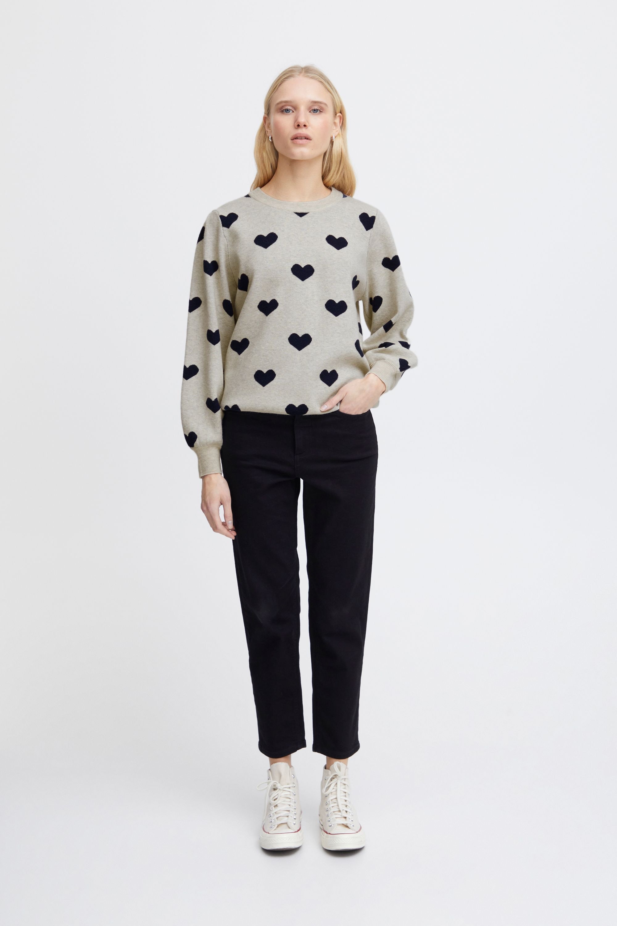 Ichi Strickfleece-Pullover »Strickpullover Damen Pullover - IHBRIELLE«