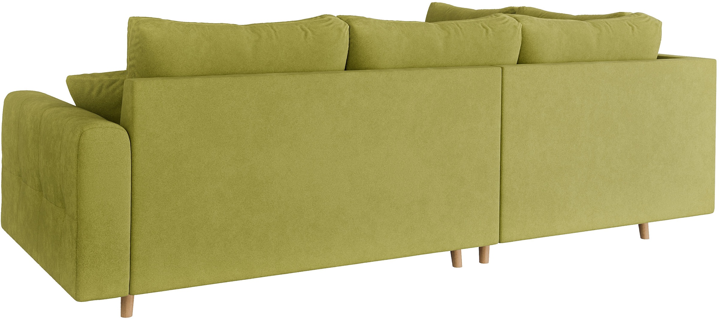 Home affaire Ecksofa »CHARRE L-Form mit Ottomane, Maße B/T/H: 231/161/81 cm«, feine Steppung, lose Rücken- und Zierkissen, auch in Cord und Bouclé